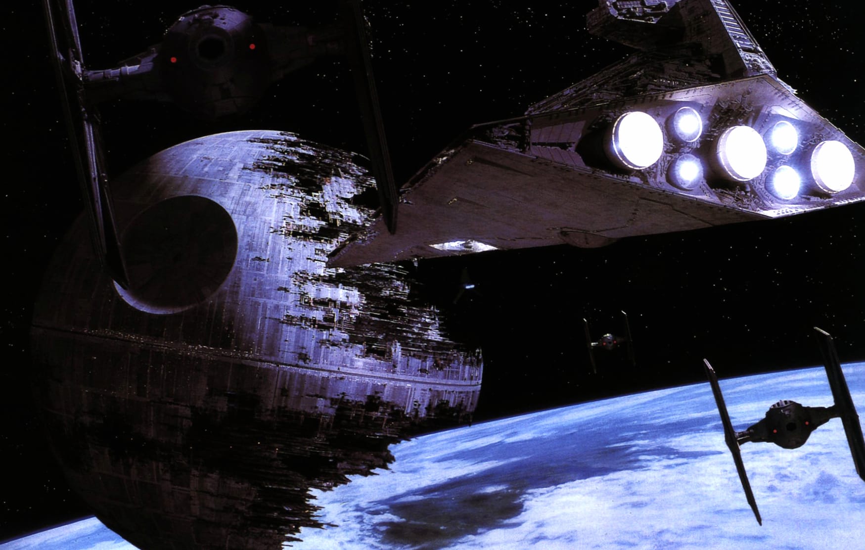 Star Wars Star Destroyer, TIE Fighter & Death Star wallpapers HD quality