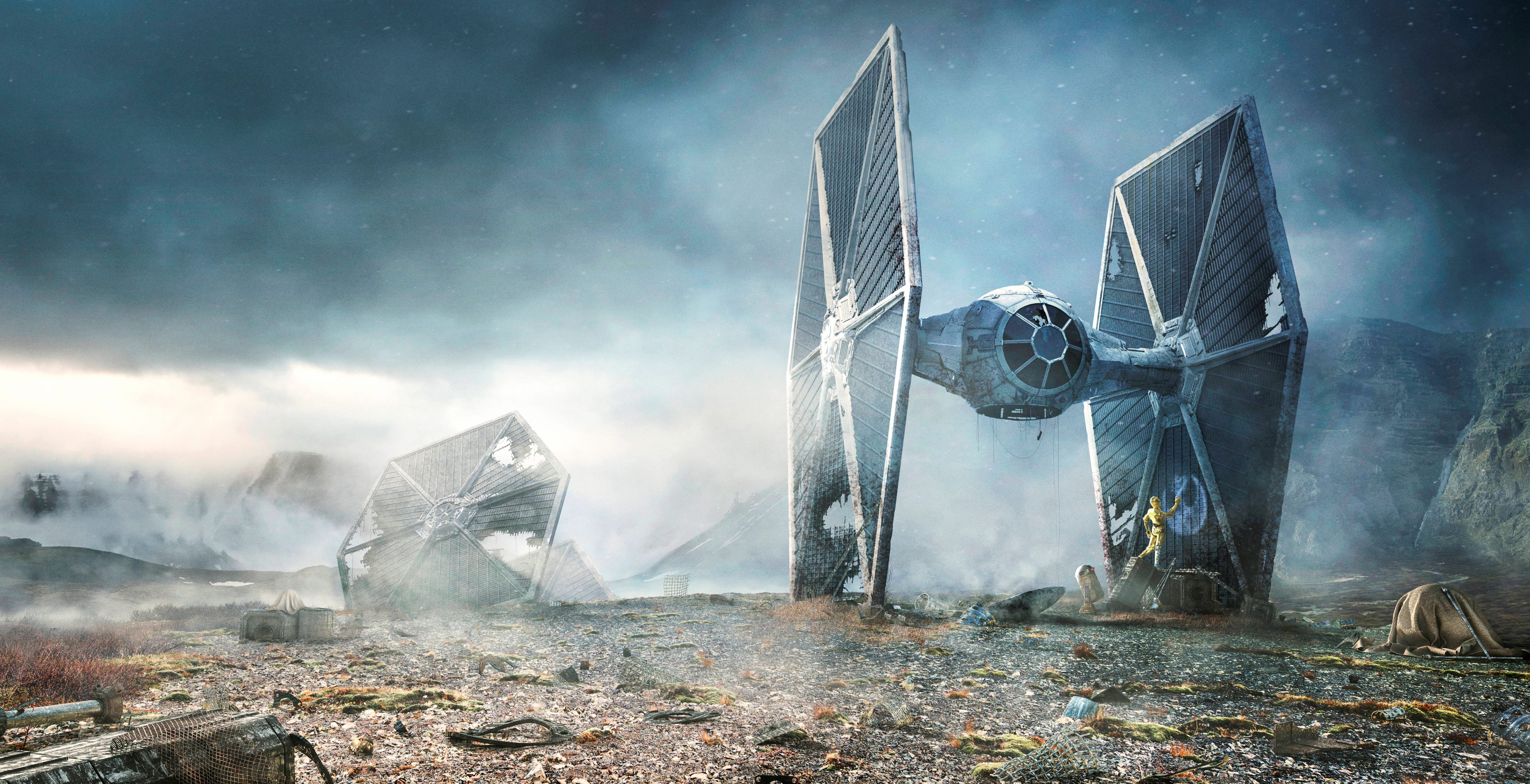 Star Wars TIE Fighter Adventure - at 750 x 1334 iPhone 6 size wallpapers HD quality