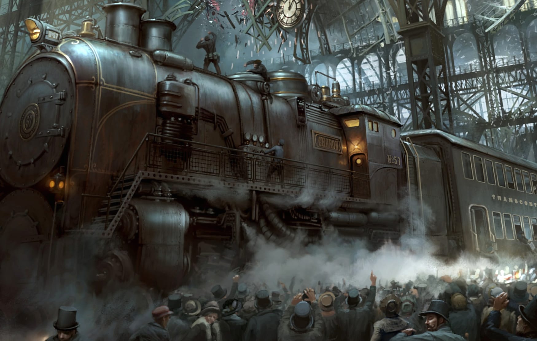 Steampunk Sci-Fi Train wallpapers HD quality