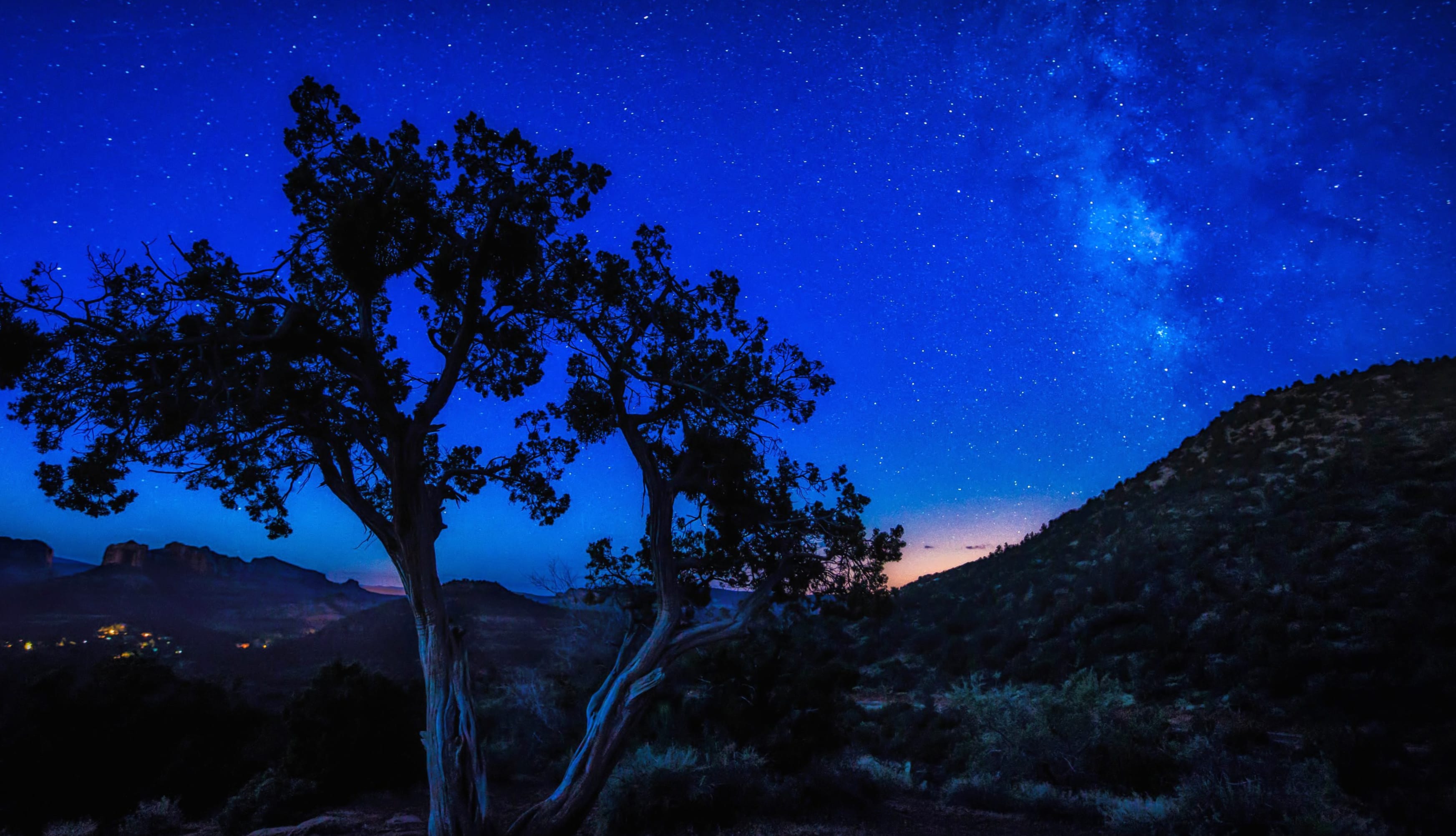 Stellar Nightscape 4K Sci-Fi Stars Wallpaper wallpapers HD quality