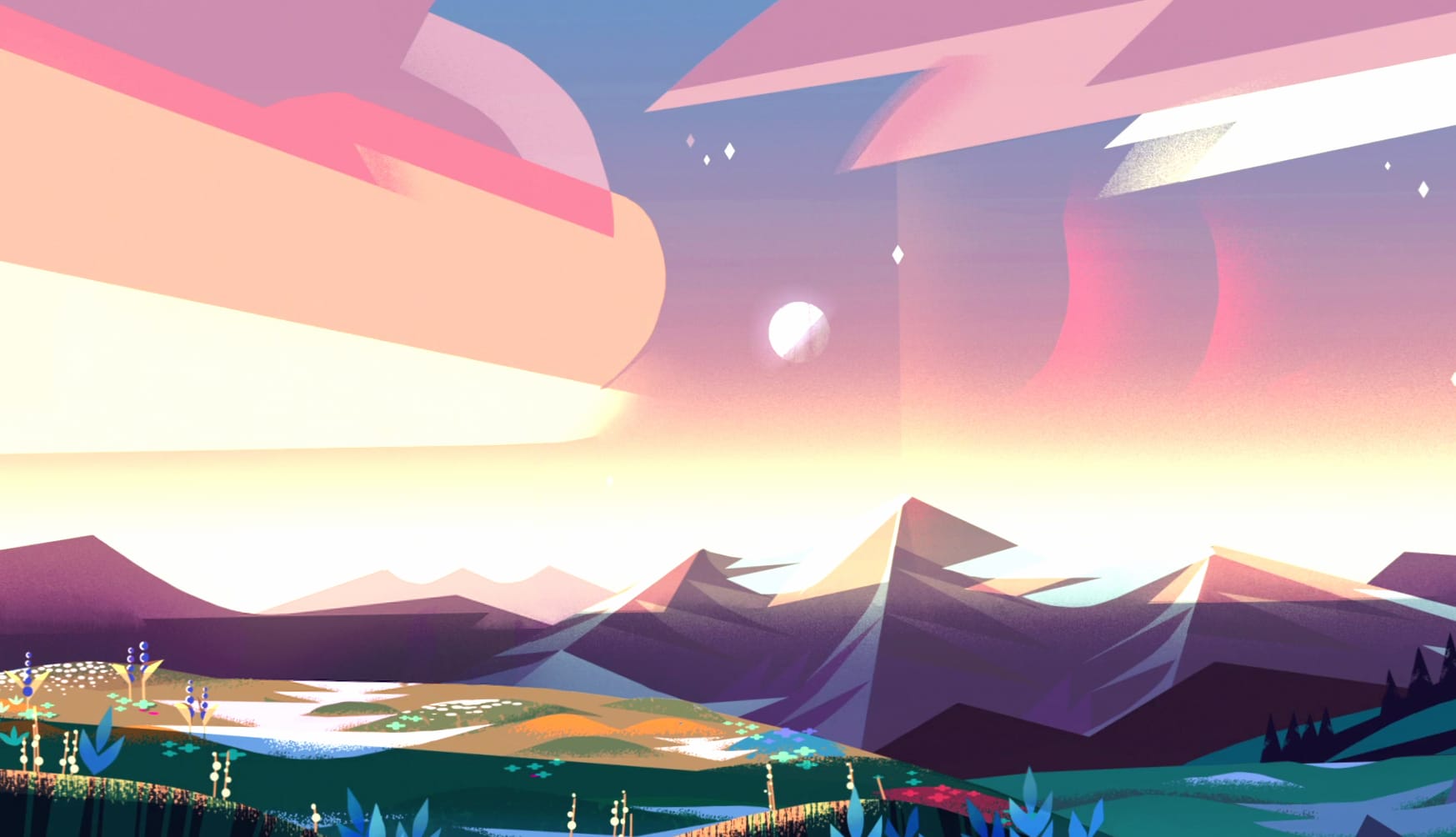 Steven Universe Scenic at 1024 x 1024 iPad size wallpapers HD quality