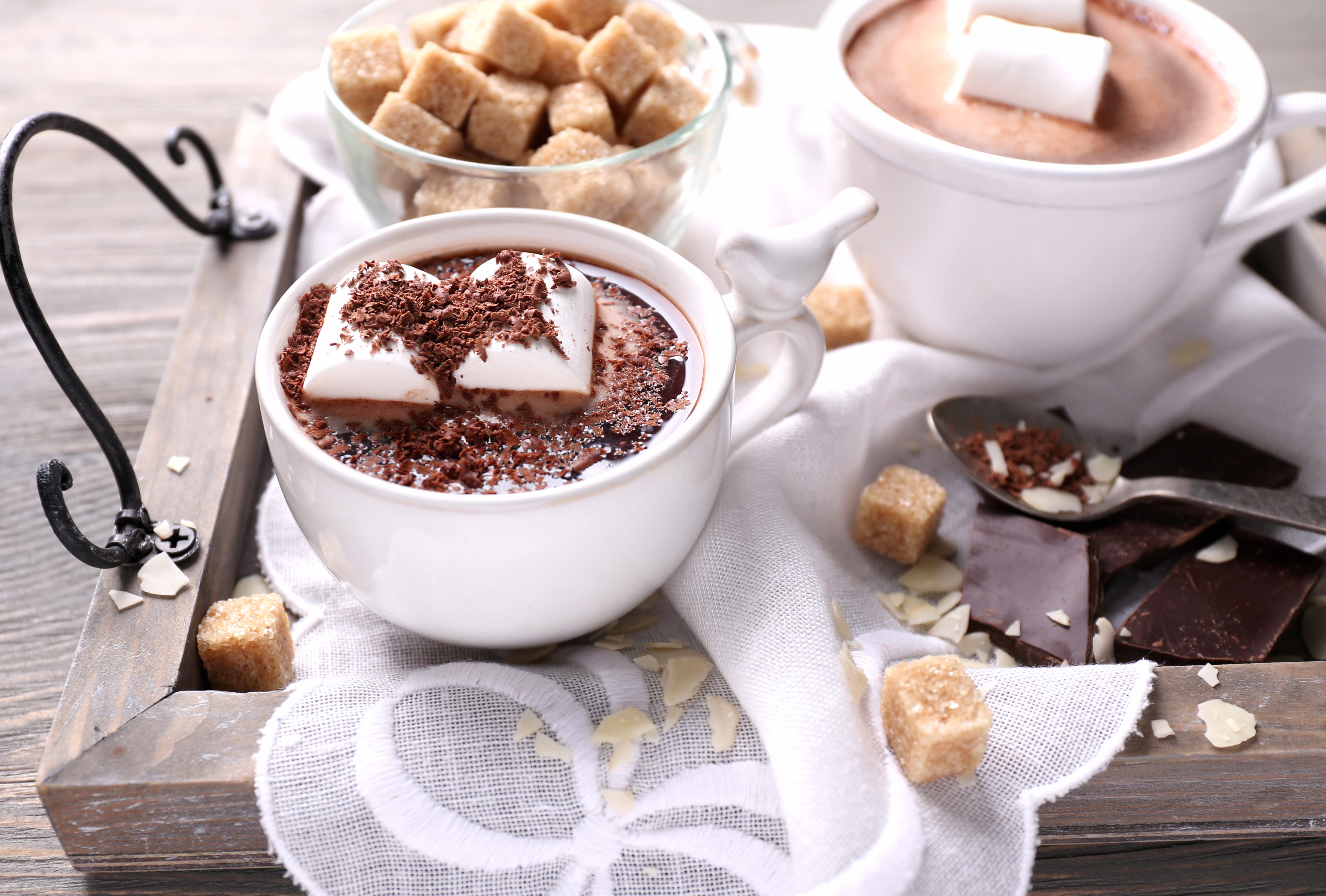 Still Life Chocolate Marshmallow Drink Food Hot Chocolate wallpapers HD quality