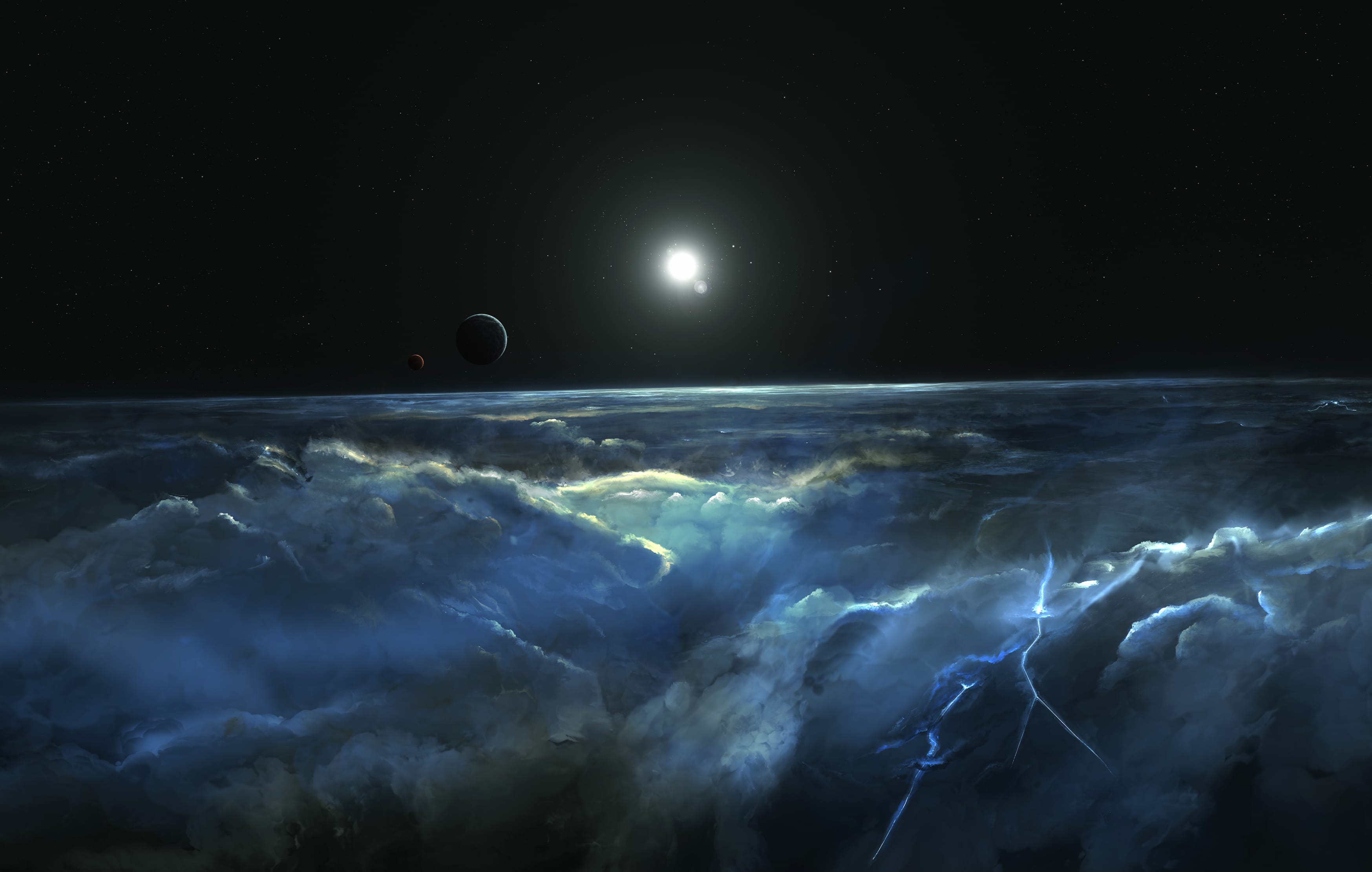 Stormy Atmosphere of Merphlyn at 640 x 1136 iPhone 5 size wallpapers HD quality