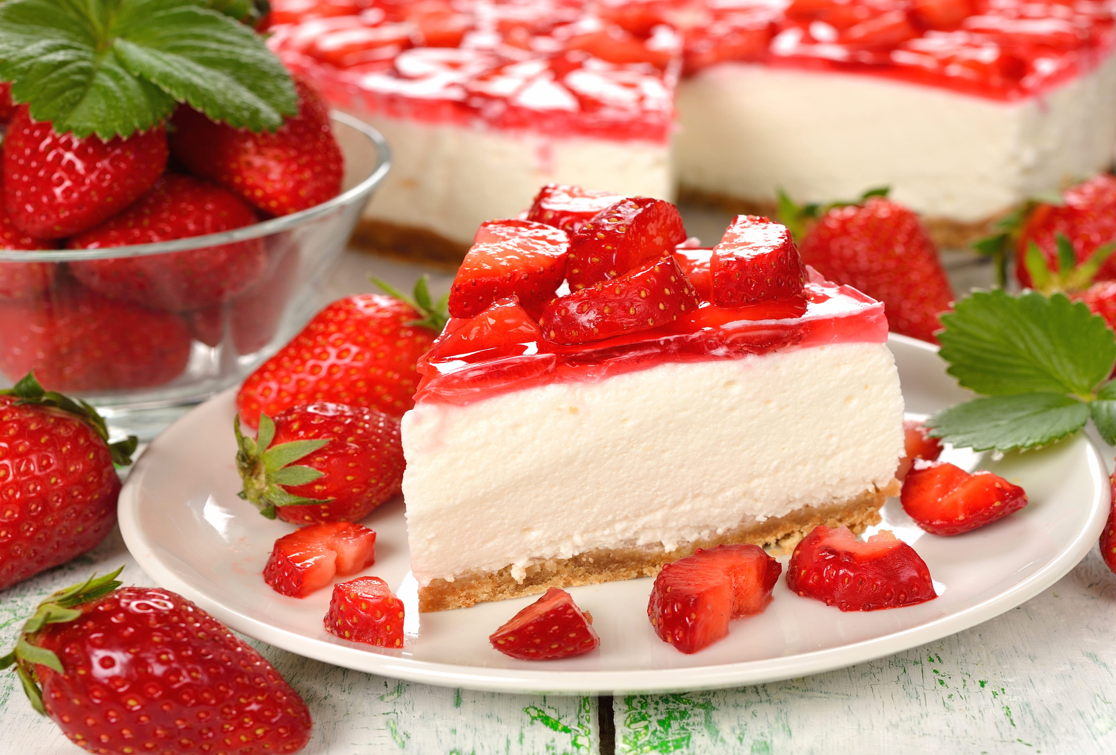 Strawberry Berry Sweets Dessert Food Cake wallpapers HD quality