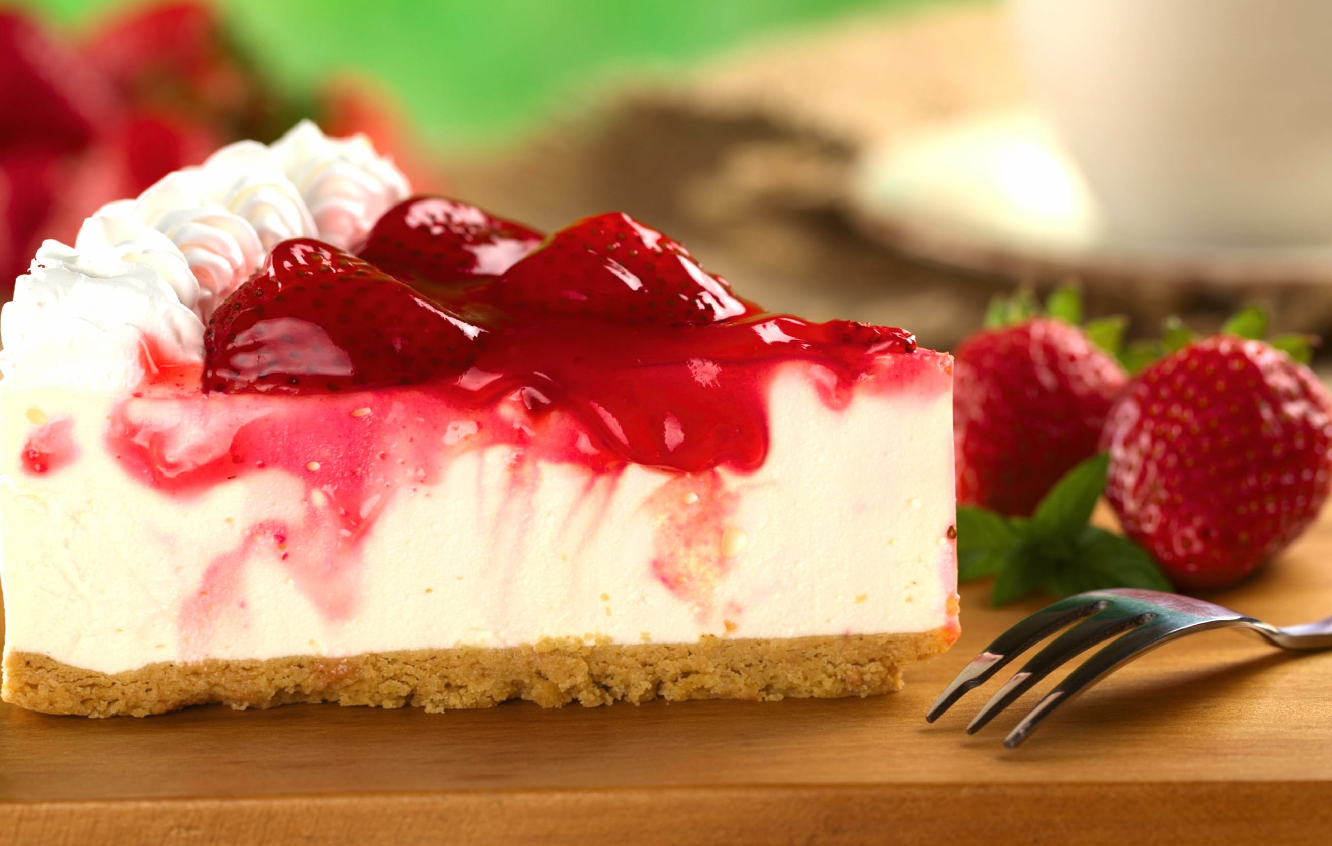 Strawberry Cheesecake Delight wallpapers HD quality