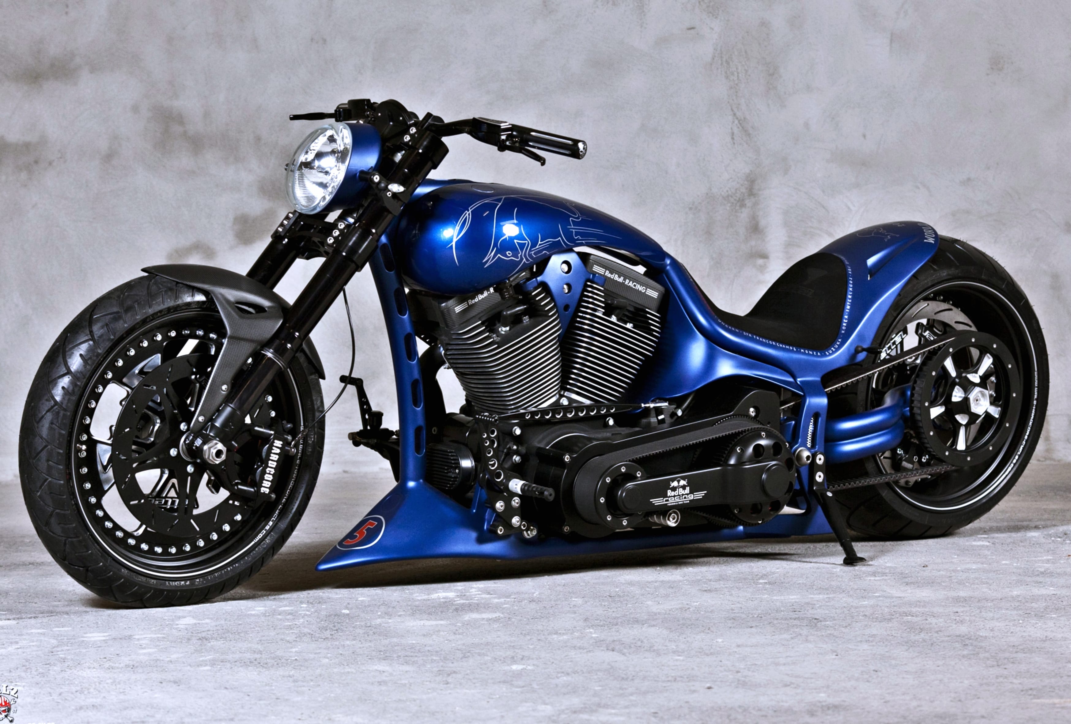 Stunning Blue Harley-Davidson - wallpapers HD quality