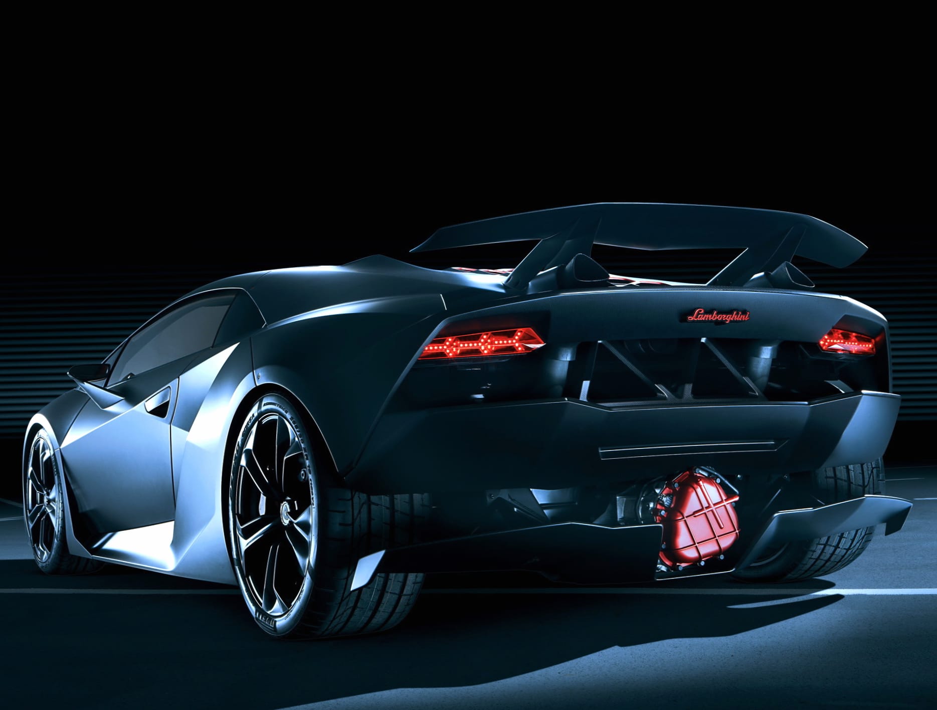 Stunning of the Lamborghini Sesto Elemento at 1024 x 1024 iPad size wallpapers HD quality