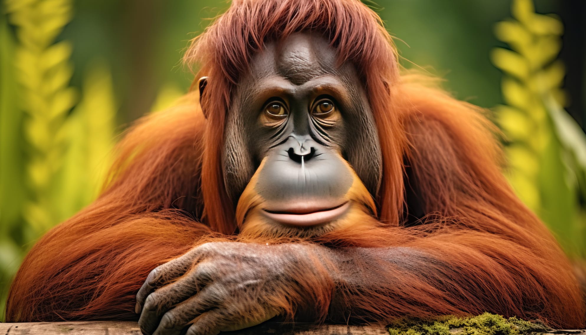 Stunning Orangutan AI Art wallpapers HD quality