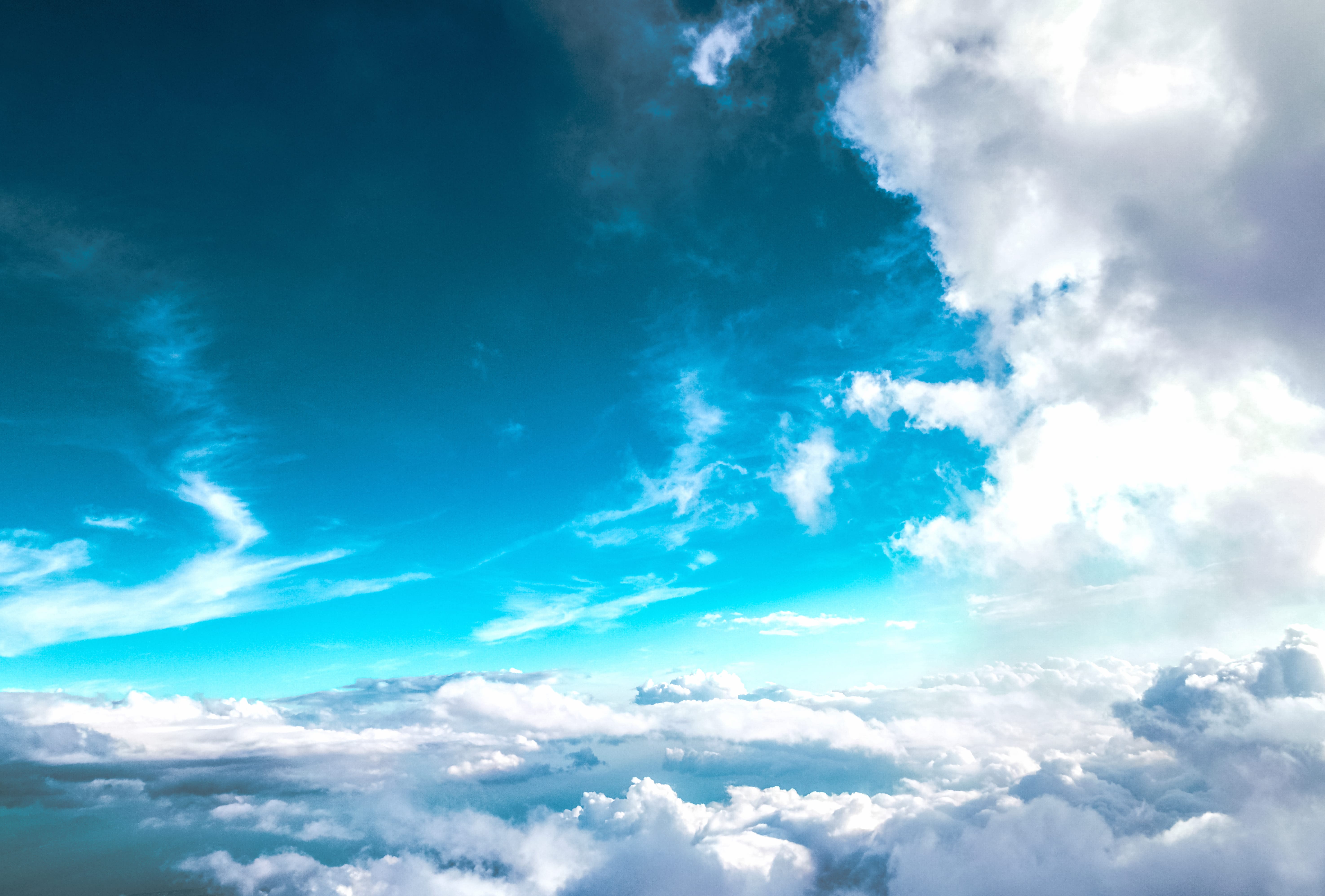 Stunning Sky Aerial at 640 x 1136 iPhone 5 size wallpapers HD quality