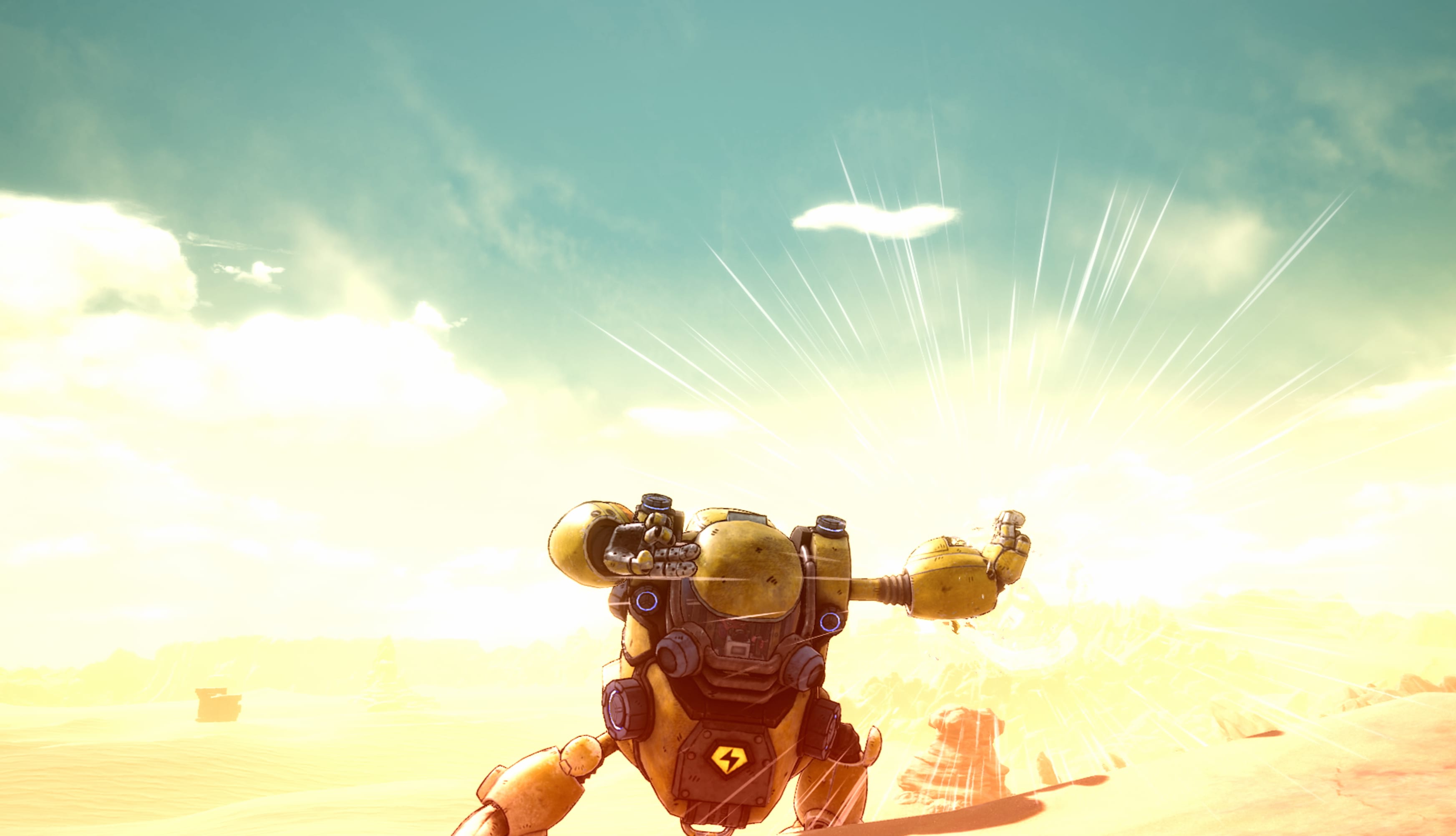 Sunlit Desert Mecha wallpapers HD quality