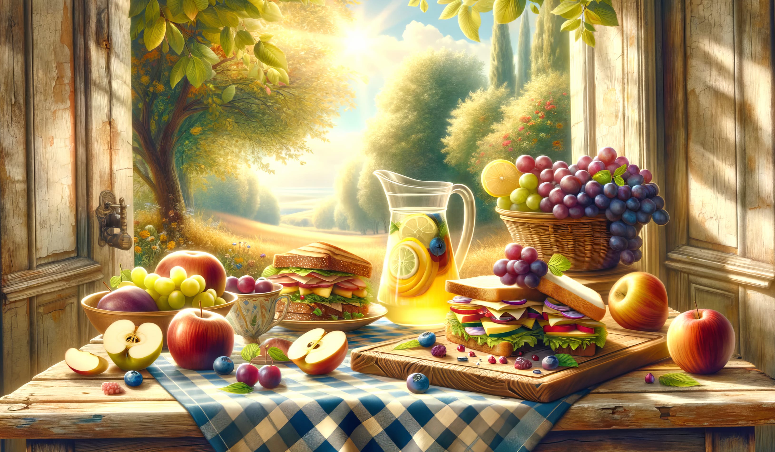 Sunny Countryside Picnic wallpapers HD quality