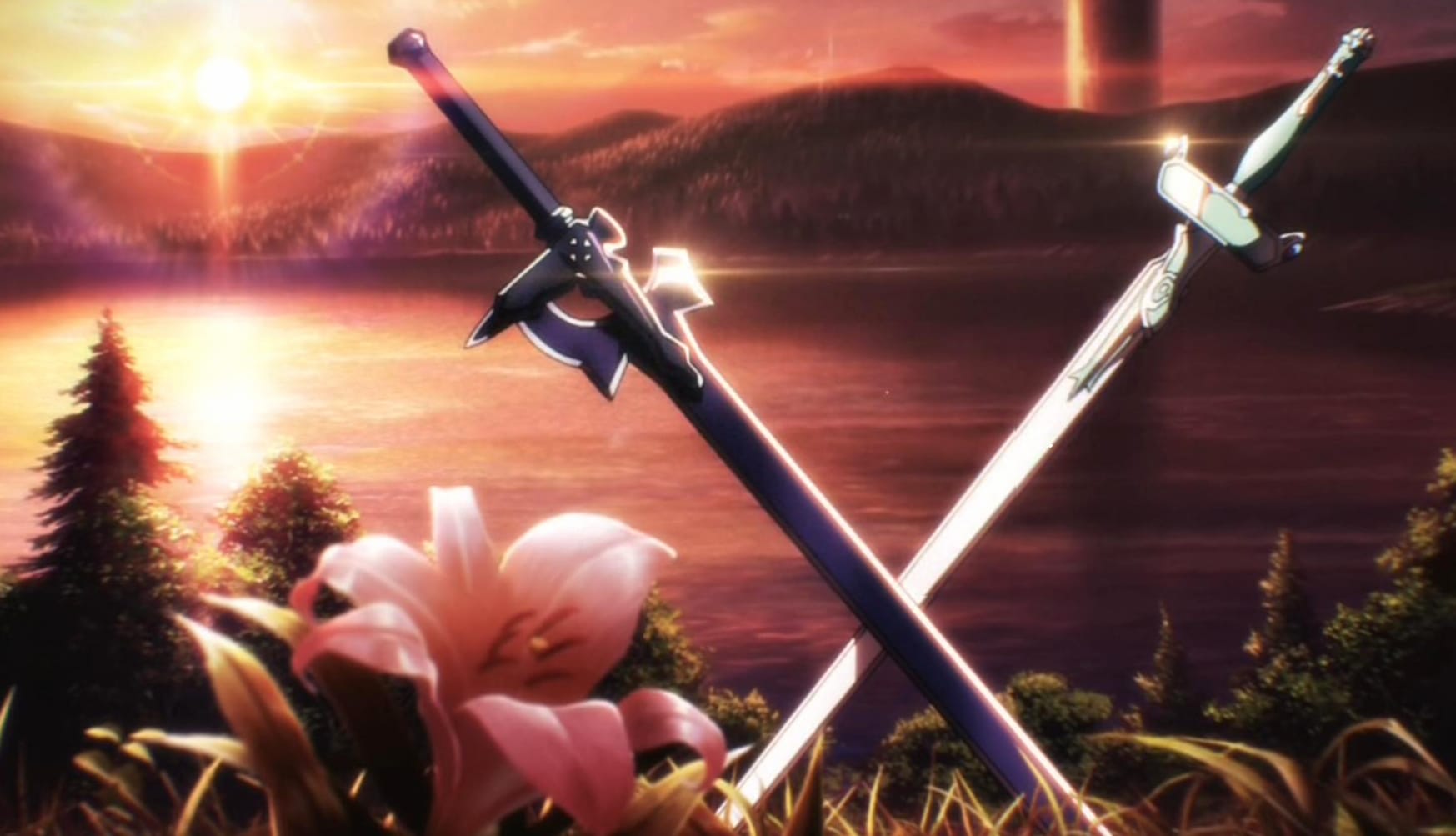 Sunset Serenity Sword Art Online at 2560 x 1440 HD size wallpapers HD quality