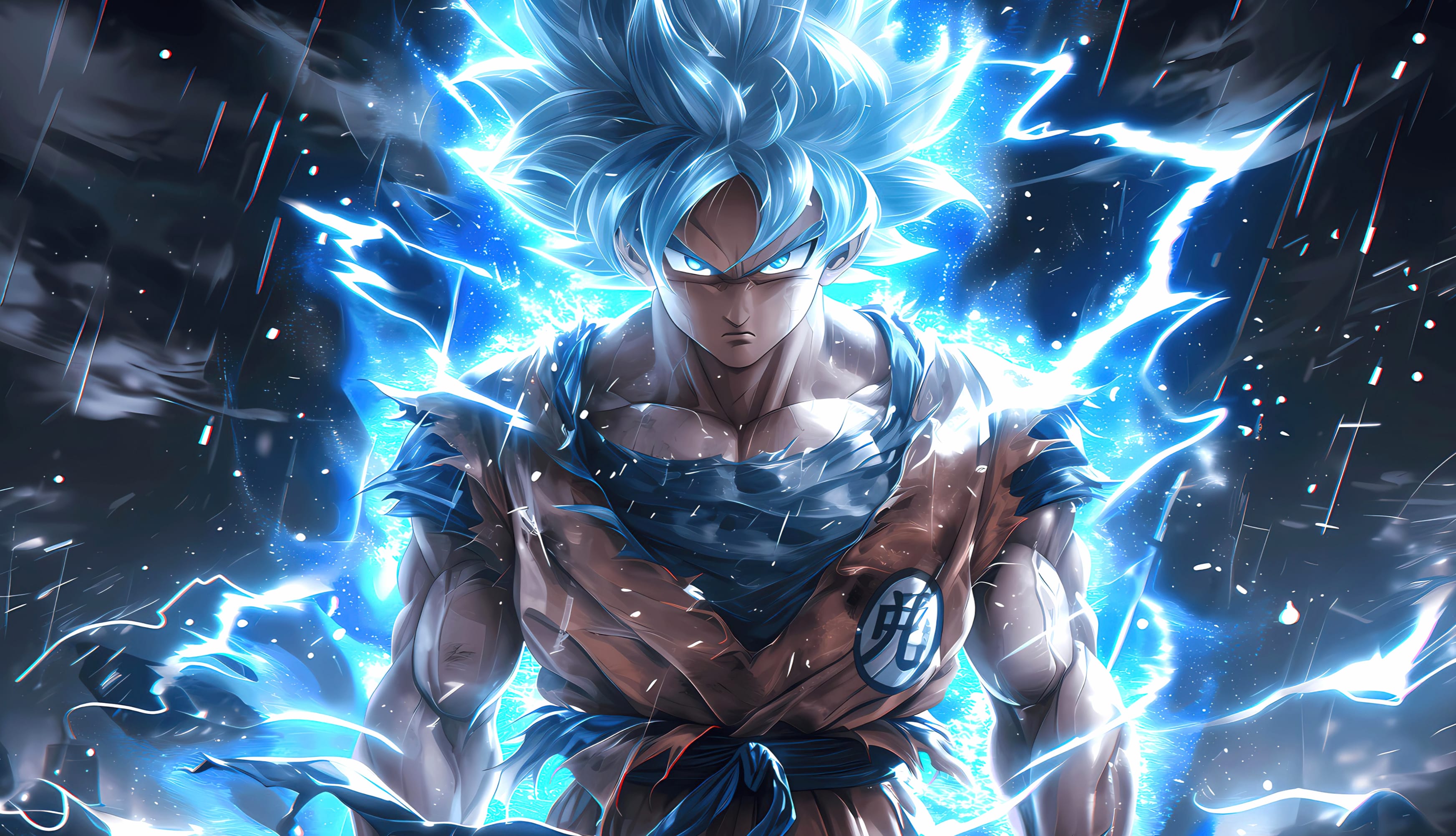 Super Saiyan Blue Son Goku at 1024 x 1024 iPad size wallpapers HD quality