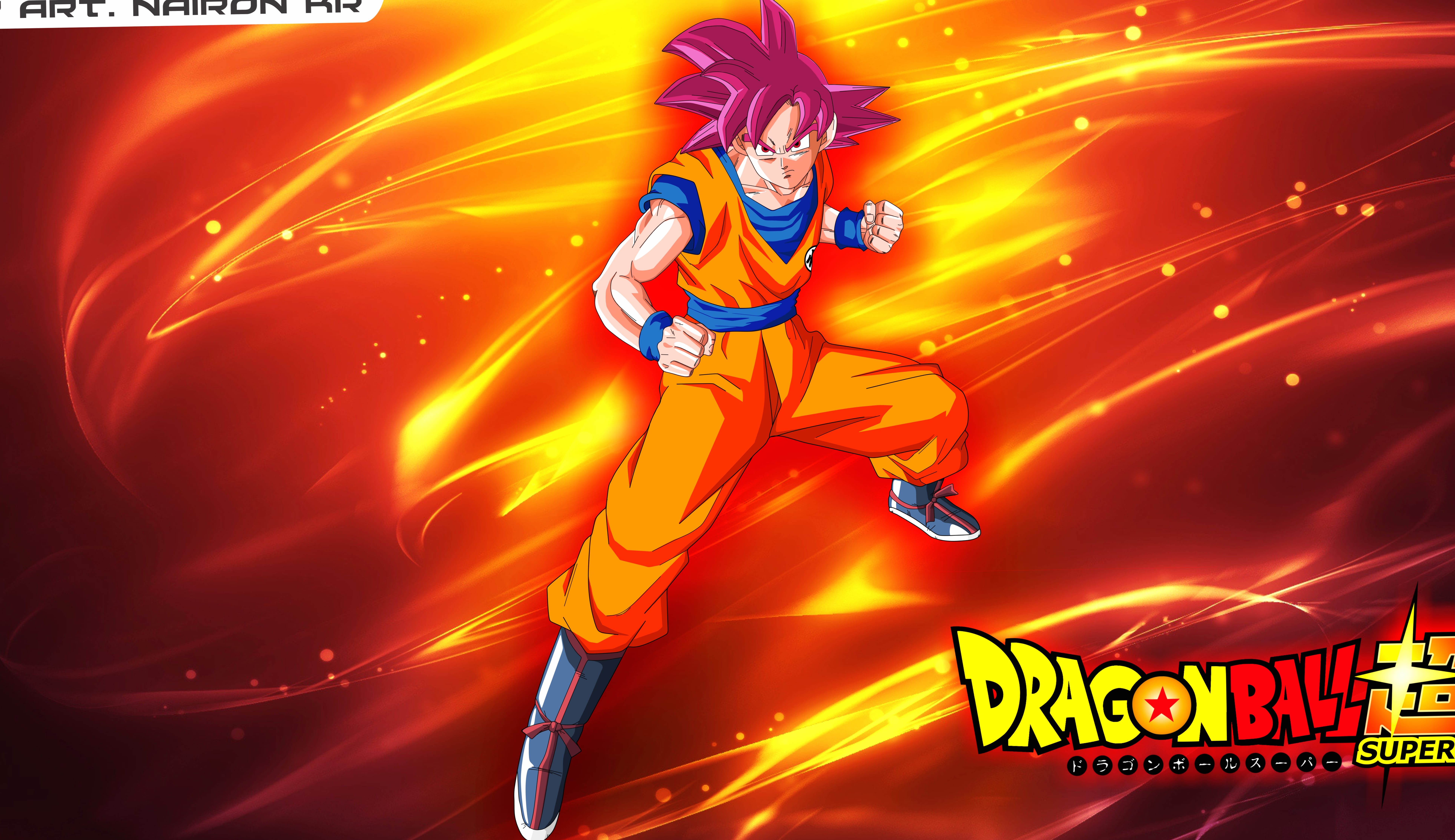 Super Saiyan God Goku - 8k Ultra at 1600 x 1200 size wallpapers HD quality