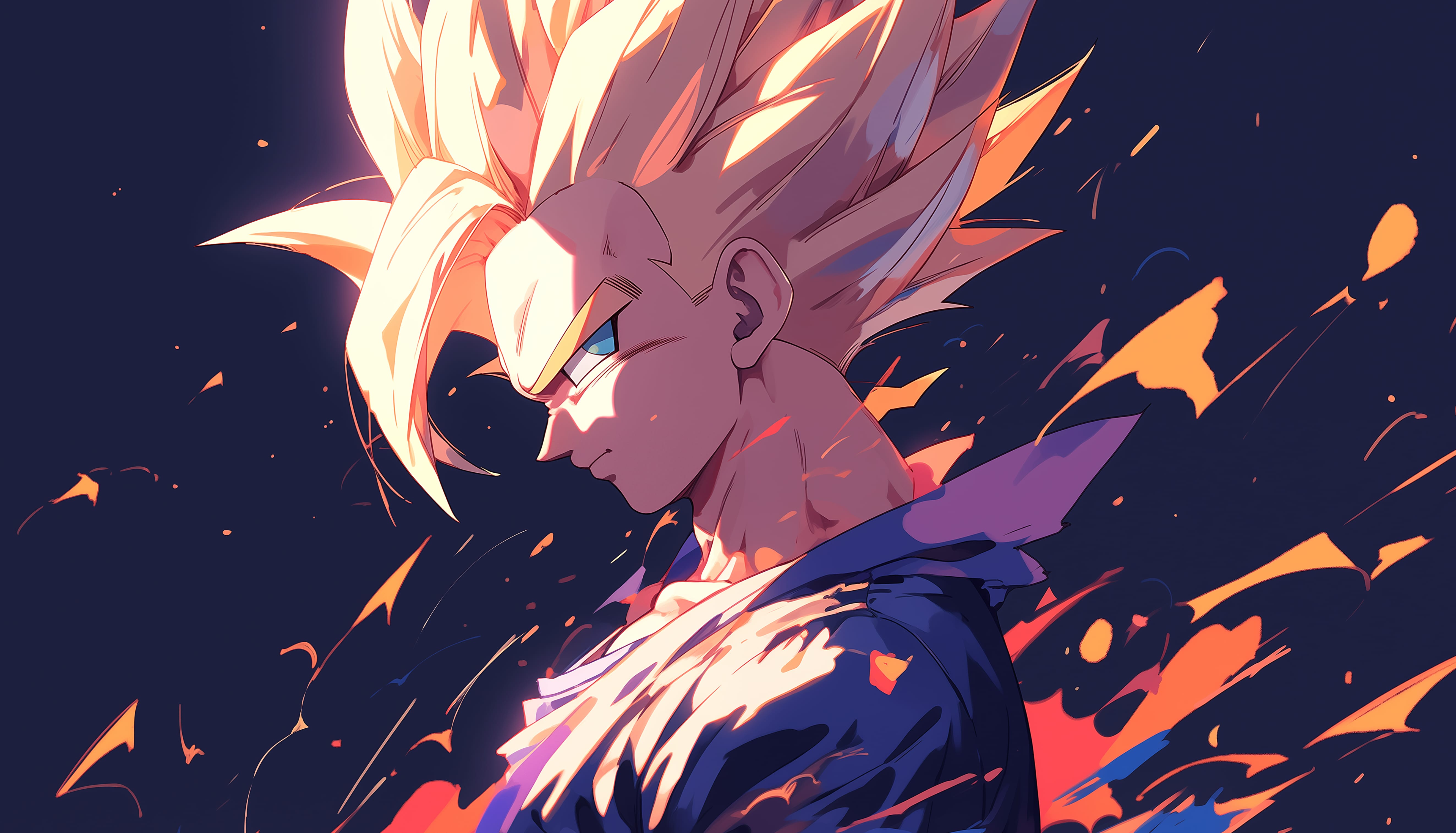 Super Saiyan Gohan - Intense Dragon Ball Art at 1600 x 900 HD size wallpapers HD quality