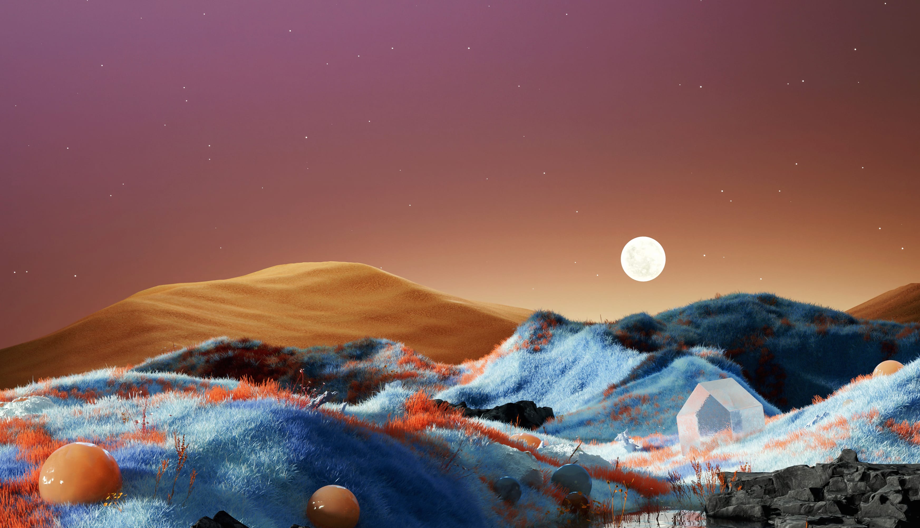 Surreal Landscape Digital Art at 1600 x 1200 size wallpapers HD quality