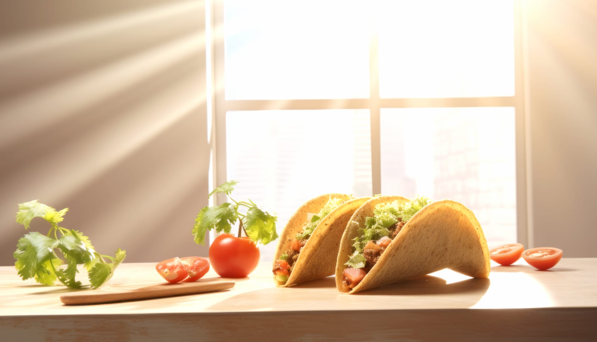 Taco in the Kitchen With Sunbeam Wallpaper wallpapers HD quality