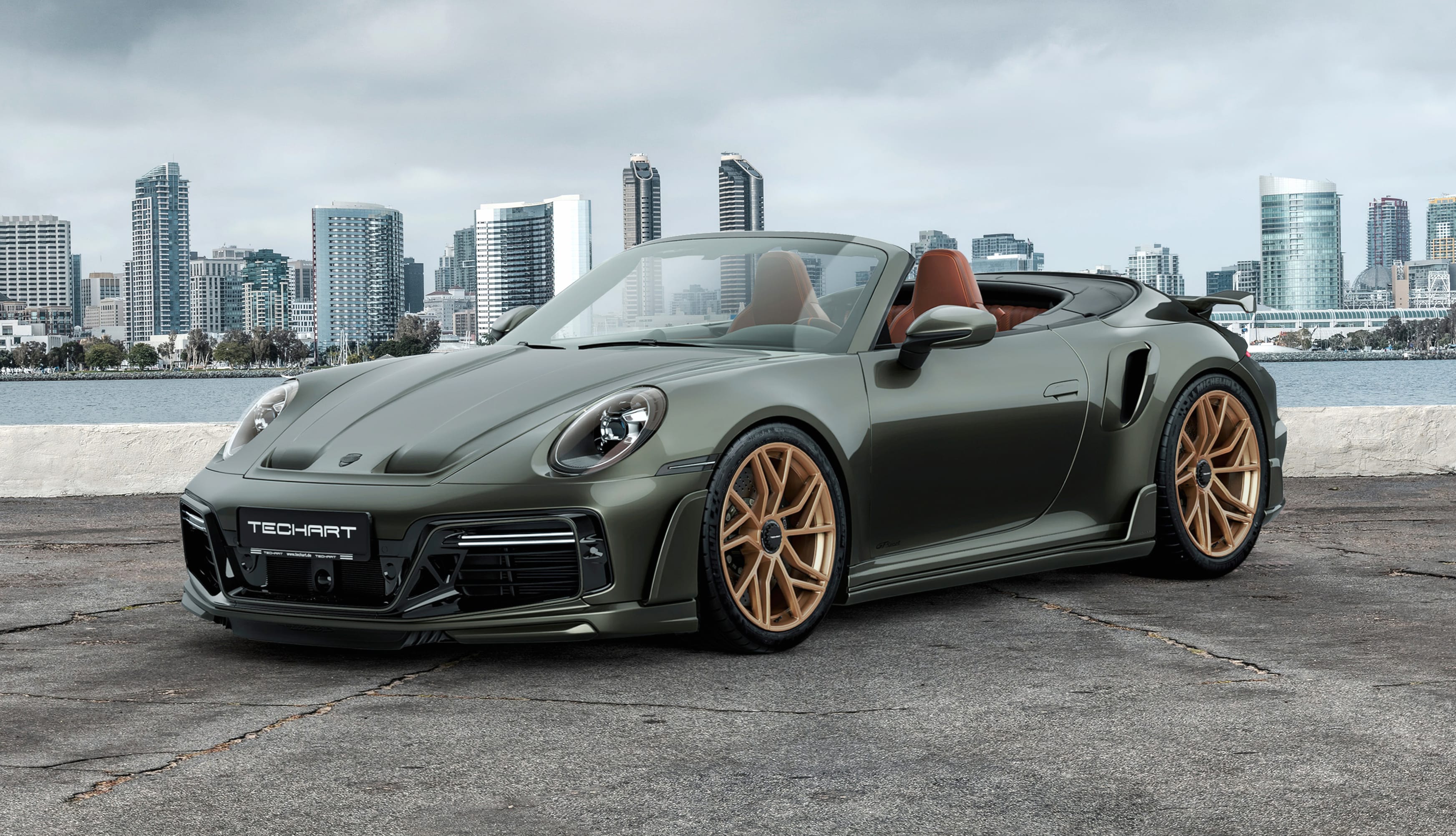 TechArt GTsport Cabrio Porsche 911 Turbo S at 750 x 1334 iPhone 6 size wallpapers HD quality