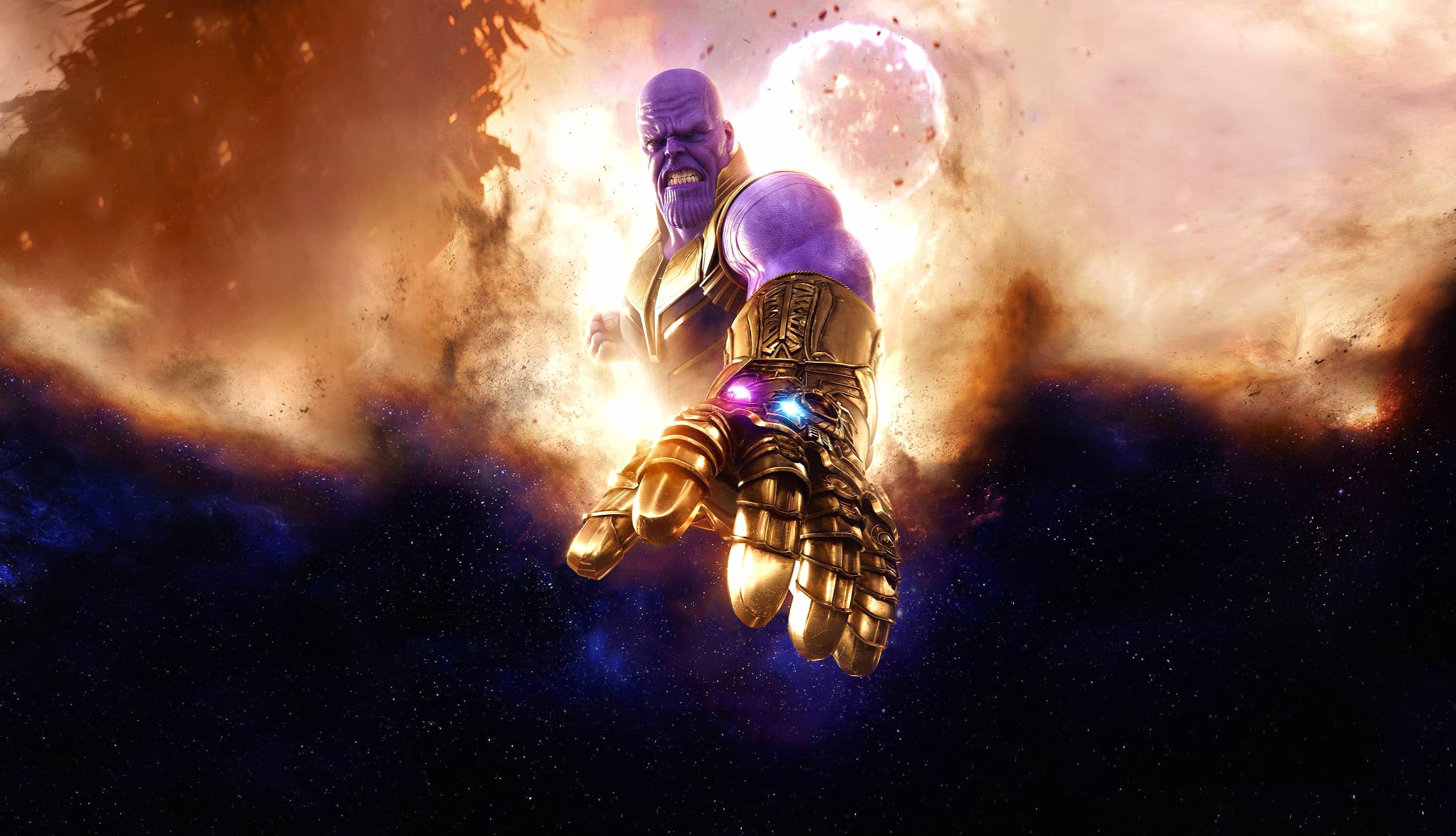 Thanos Avengers Infinity War at 2048 x 2048 iPad size wallpapers HD quality