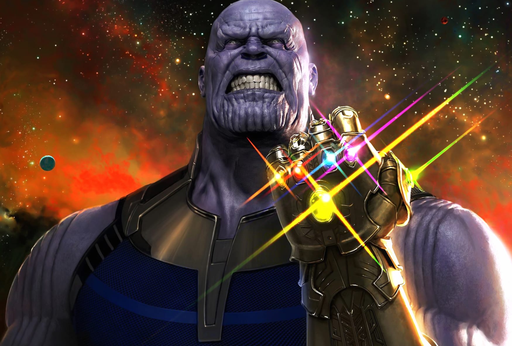 Thanos with Infinity Gauntlet - wallpapers HD quality