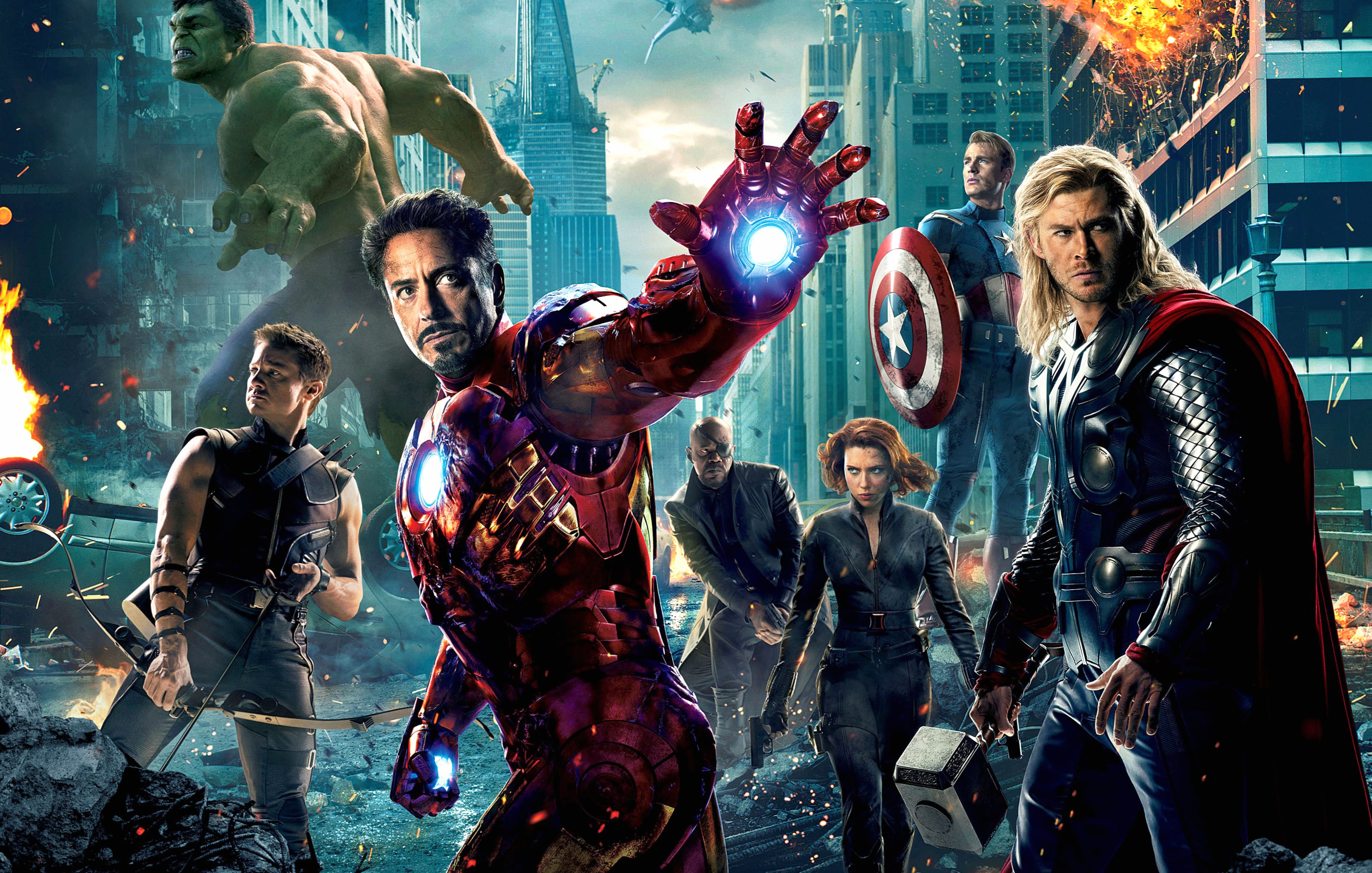 The Avengers - Epic Movie Scene wallpapers HD quality