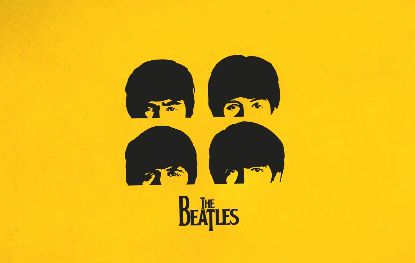 The Beatles Iconic Music in Yellow wallpapers HD quality