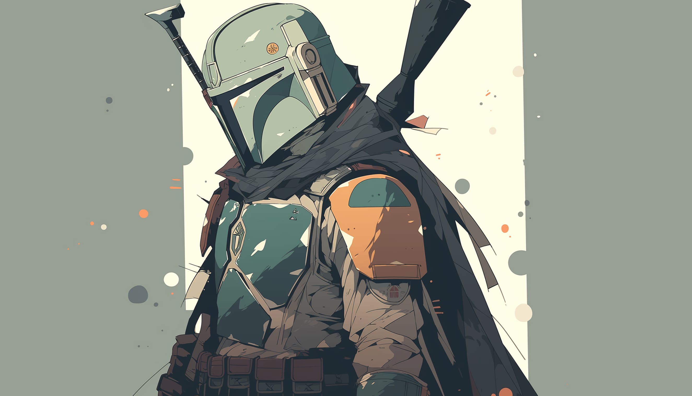 The Mandalorian Boba Fett - Star Wars Desktop Background at 1334 x 750 iPhone 7 size wallpapers HD quality