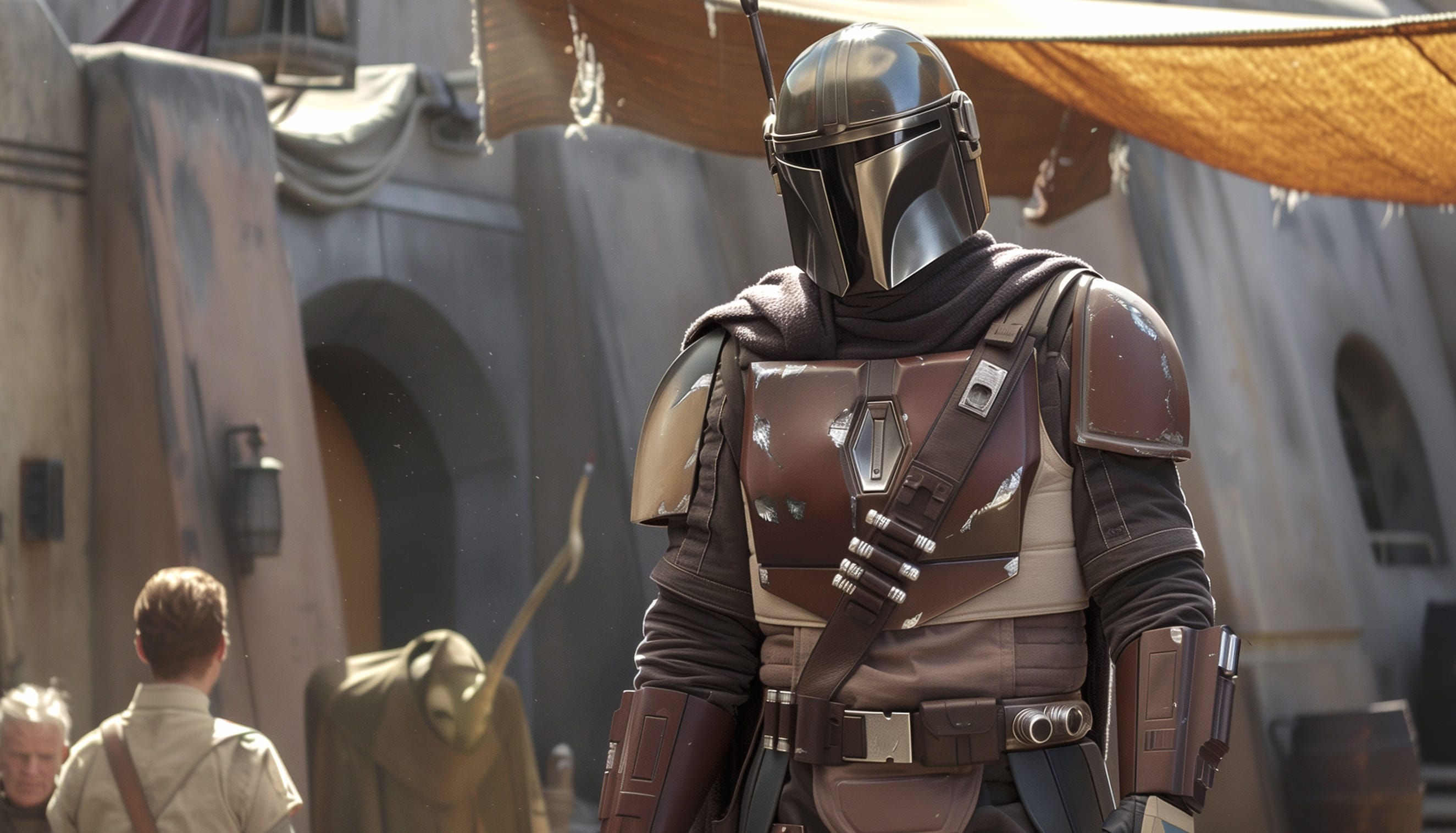 The Mandalorian Star Wars Series Hero Background at 1920 x 1080 HD size wallpapers HD quality