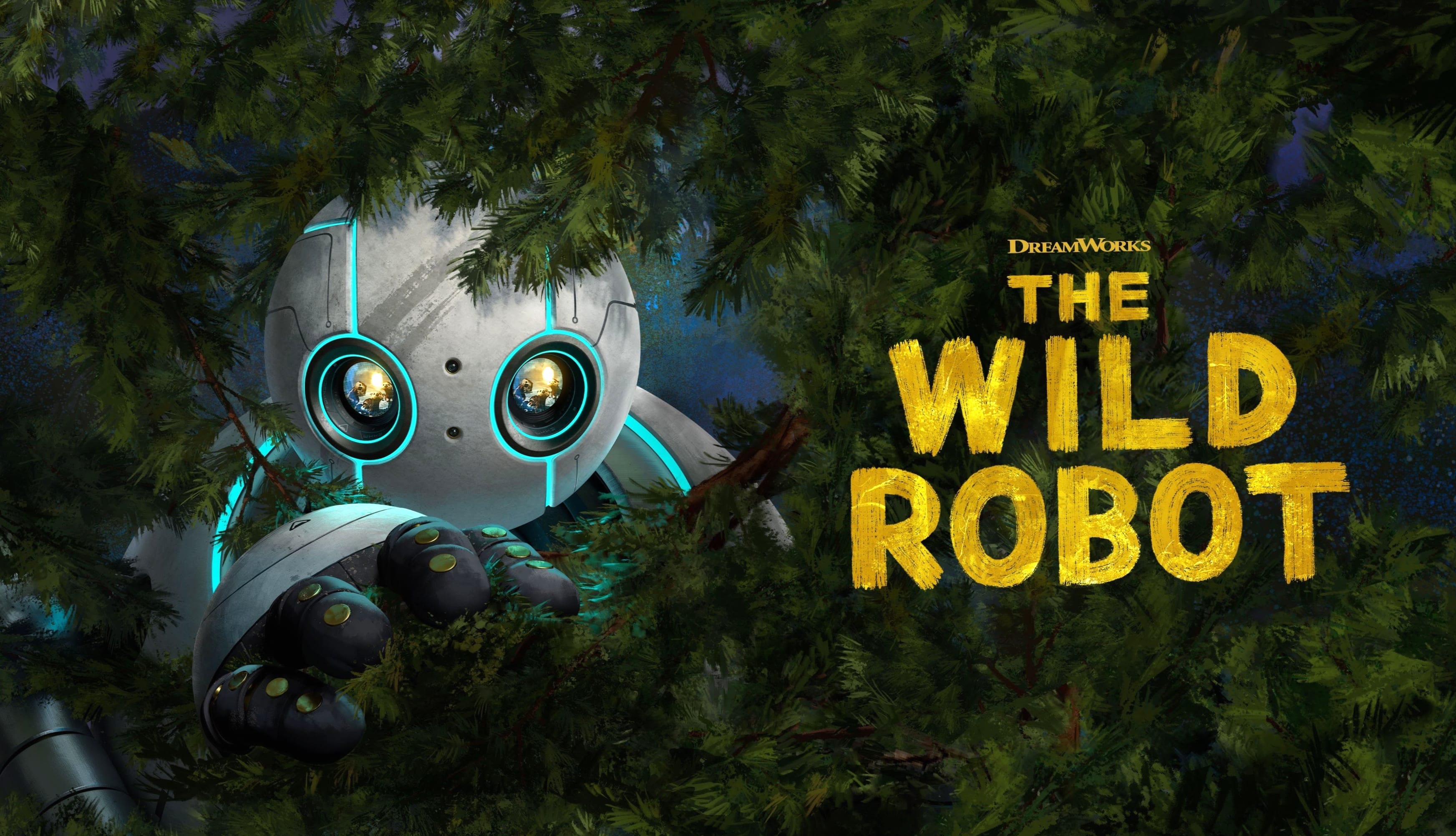 The Wild Robot Movie poster wallpapers HD quality