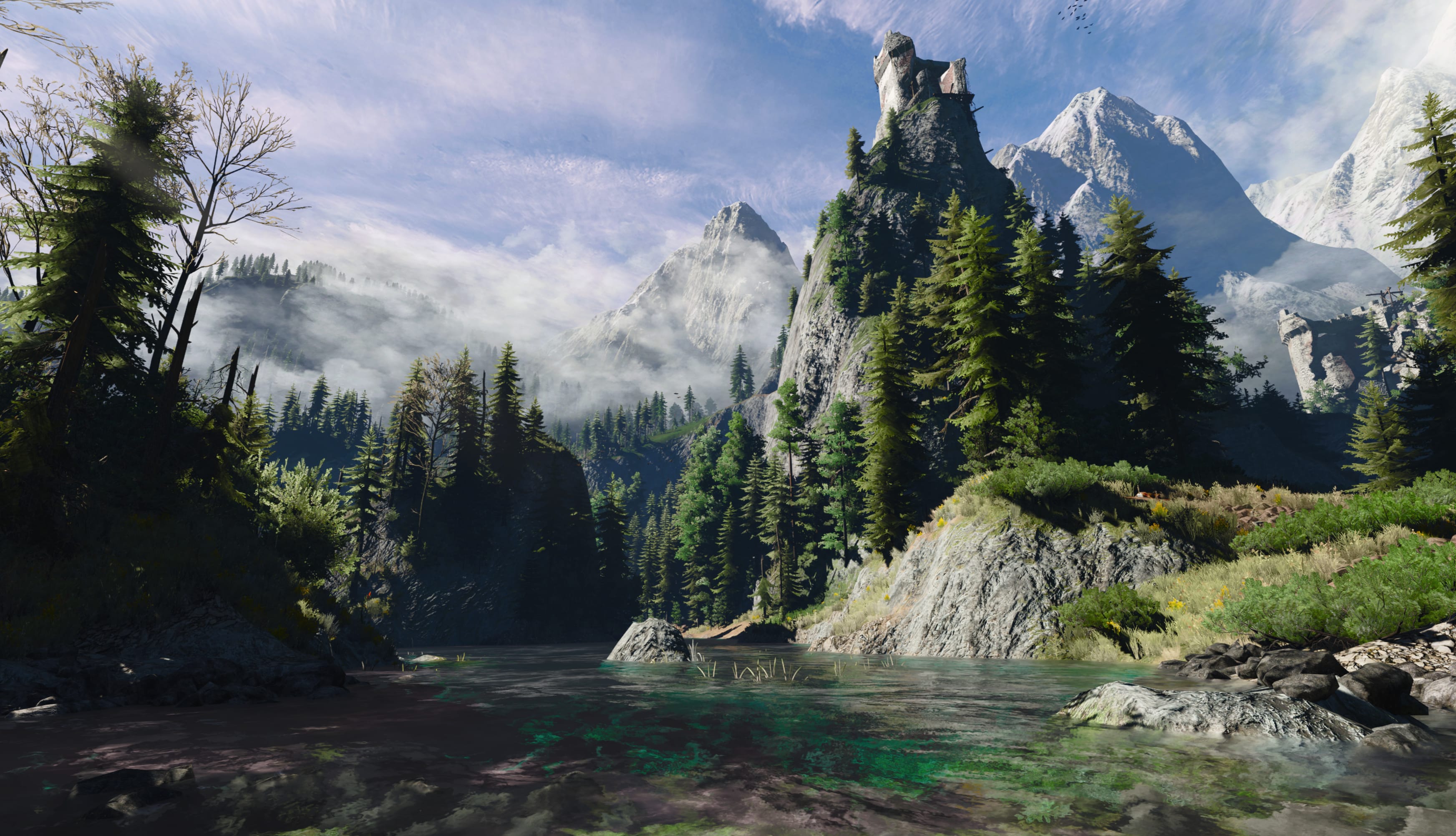 The Witcher 3 - Kaer Morhen Lake wallpapers HD quality