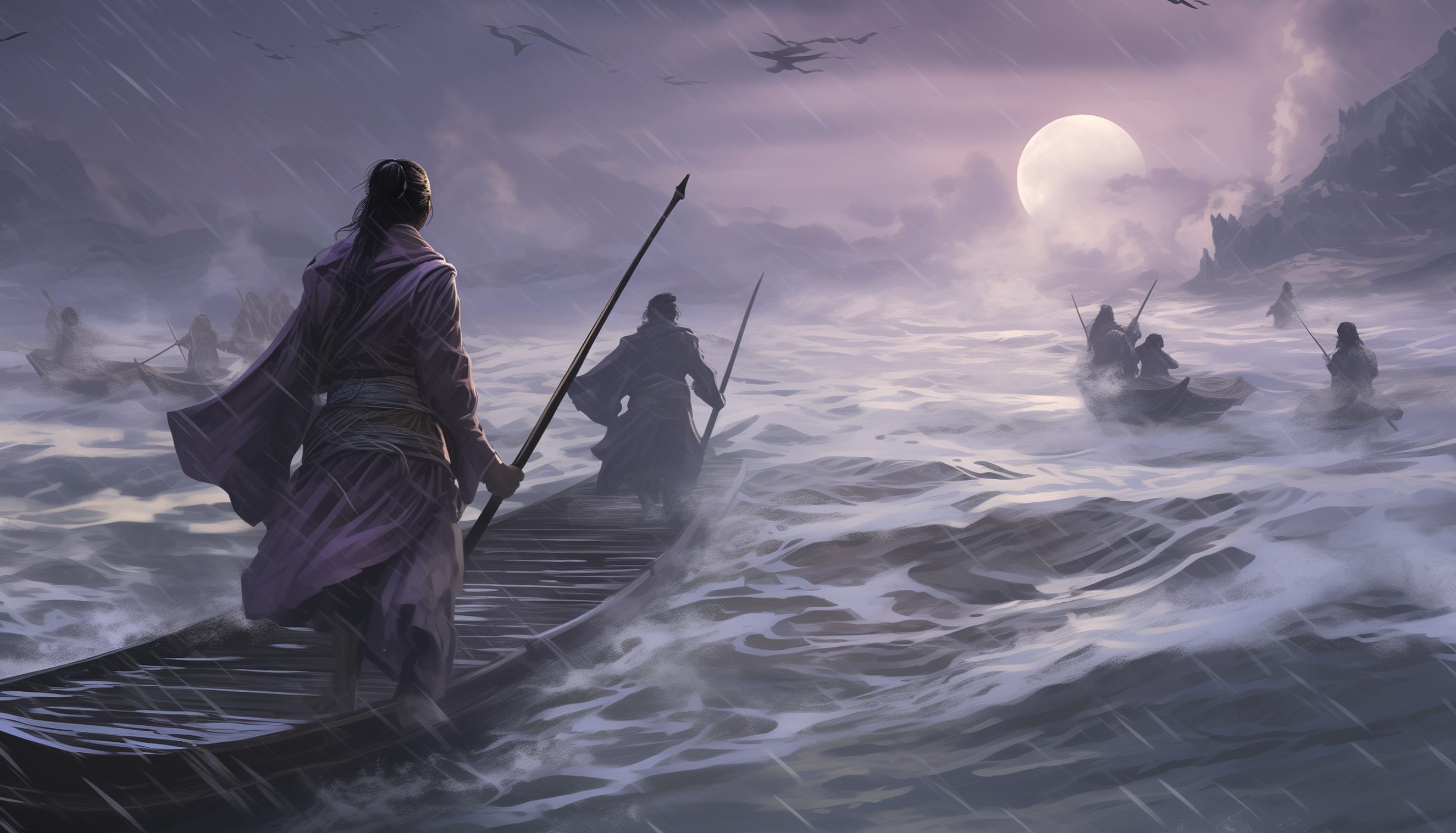 Through stormy waters wallpapers HD quality