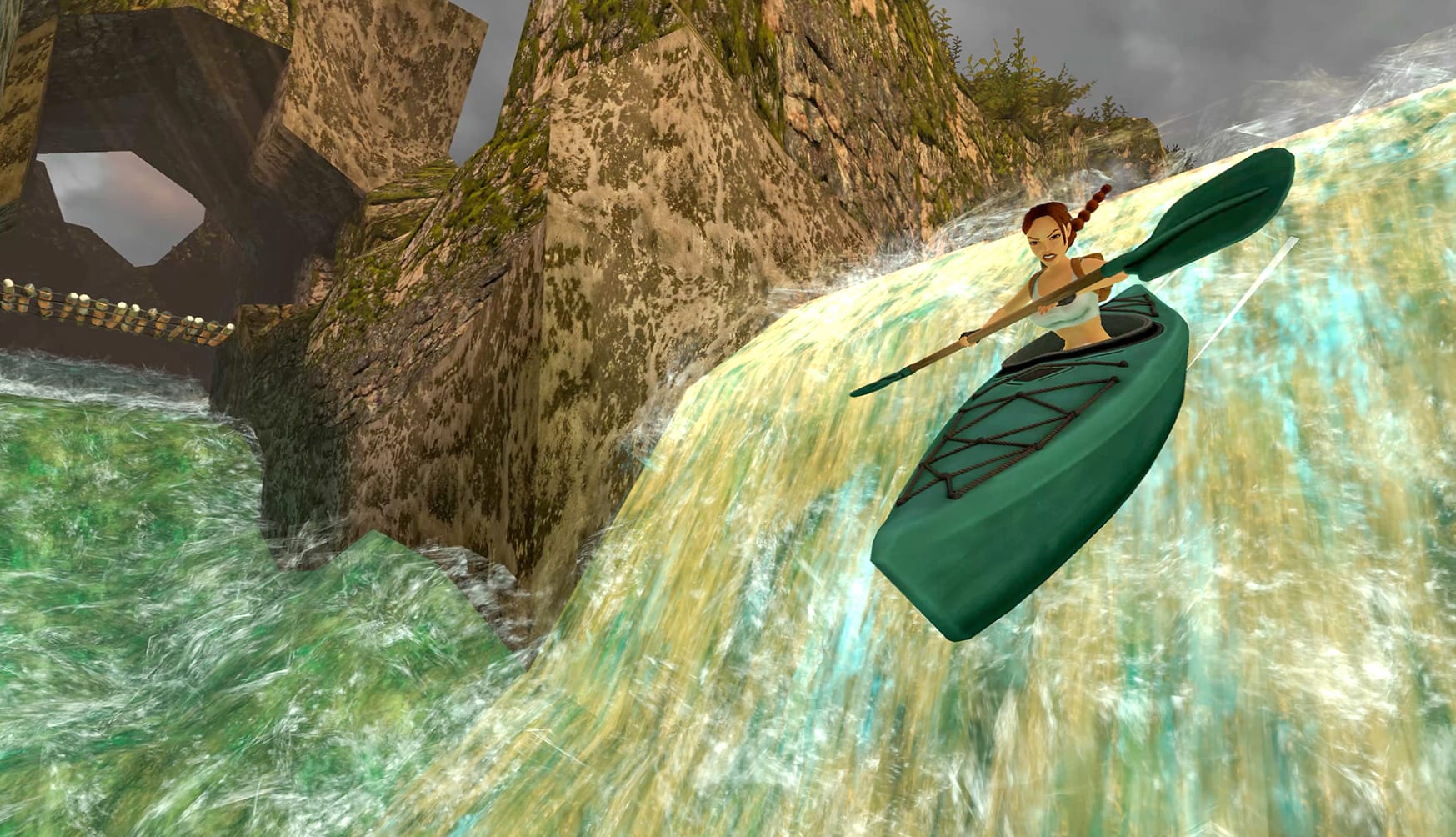 Tomb Raider Remastered - Adventurous Kayaking Scene wallpapers HD quality