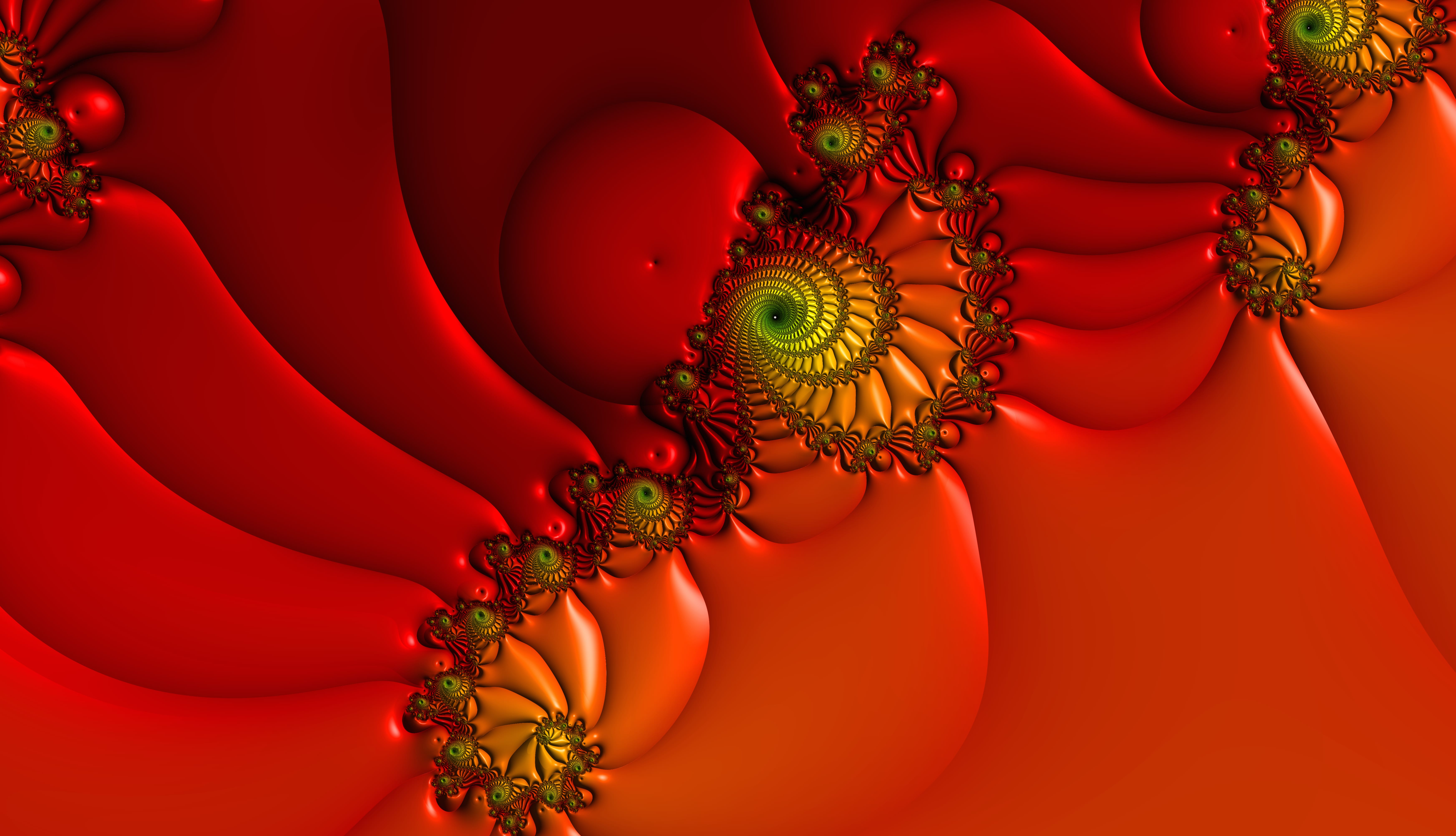 Trippy fractal wallpaper at 640 x 1136 iPhone 5 size wallpapers HD quality