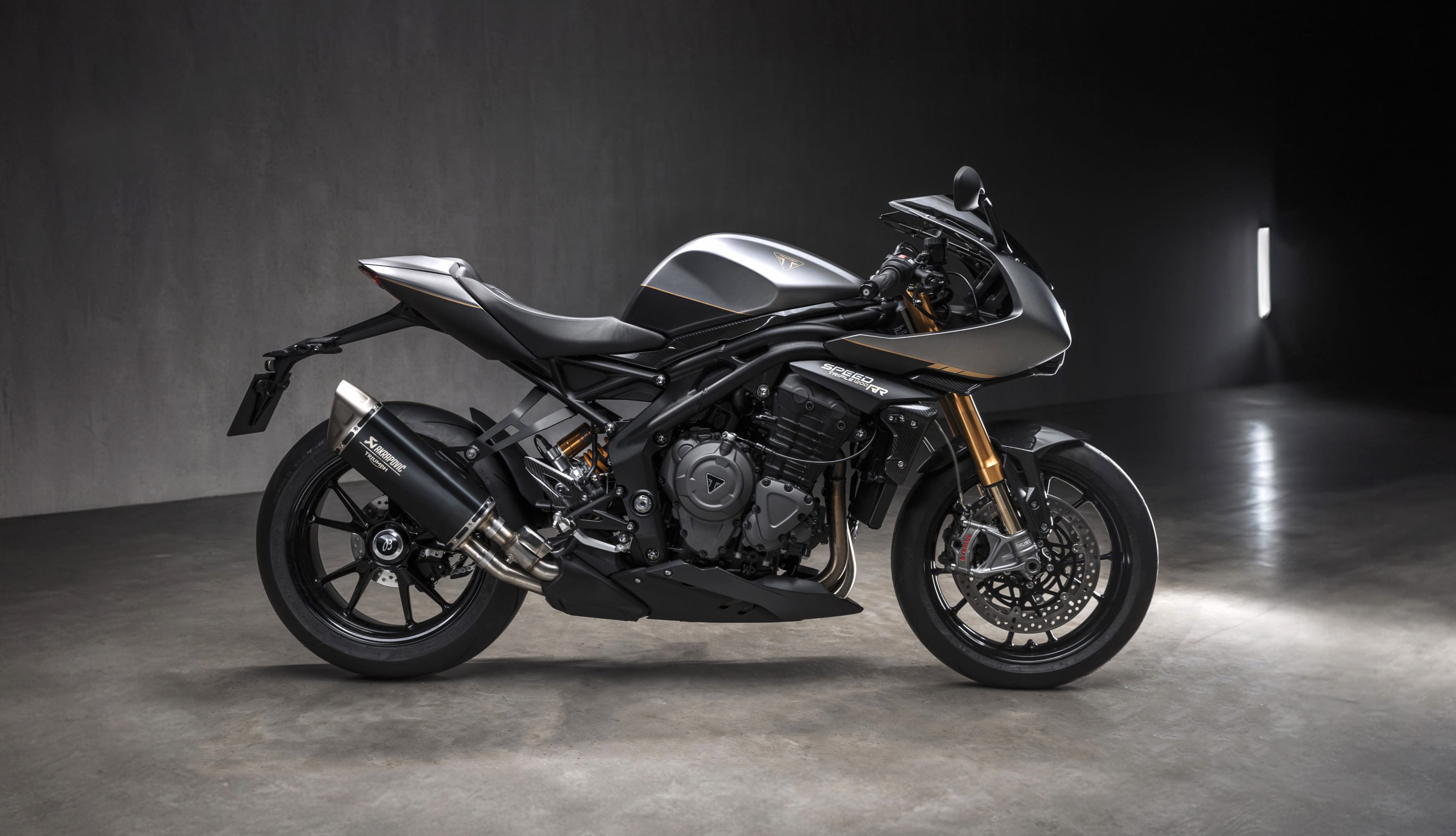 Triumph Speed Triple 1200 RR Breitling Edition 2025 at 1280 x 720 HD size wallpapers HD quality