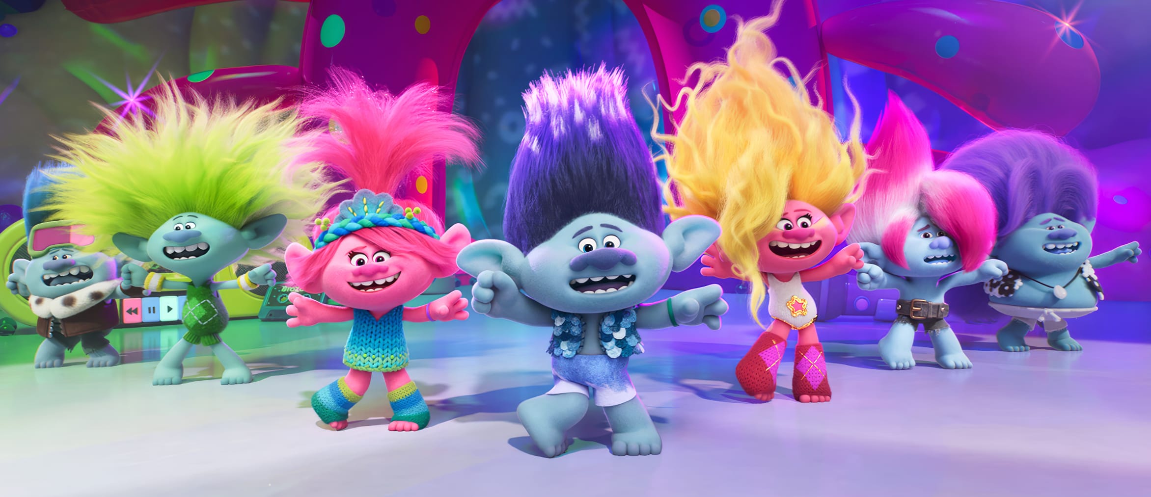 Trolls United - Vibrant Cartoon Ensemble wallpapers HD quality