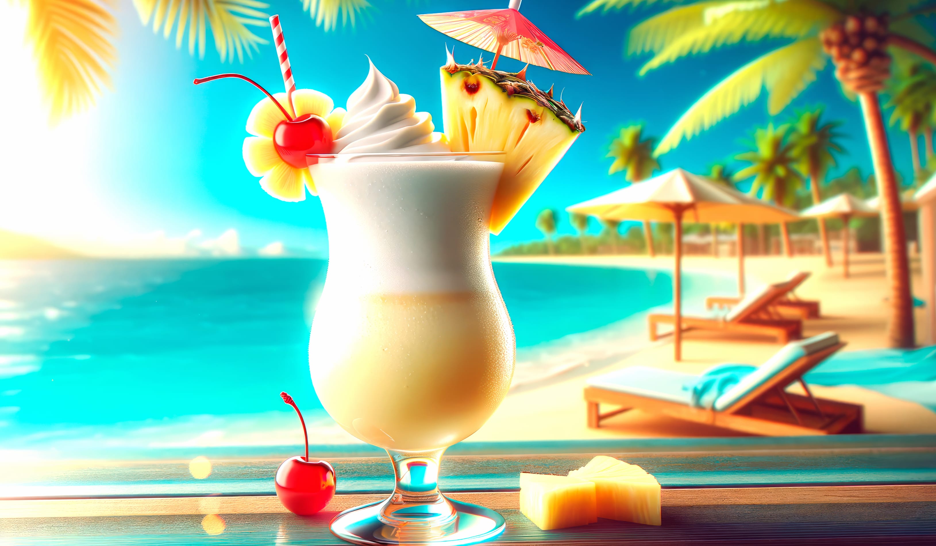 Tropical Pina Colada Cocktail wallpapers HD quality