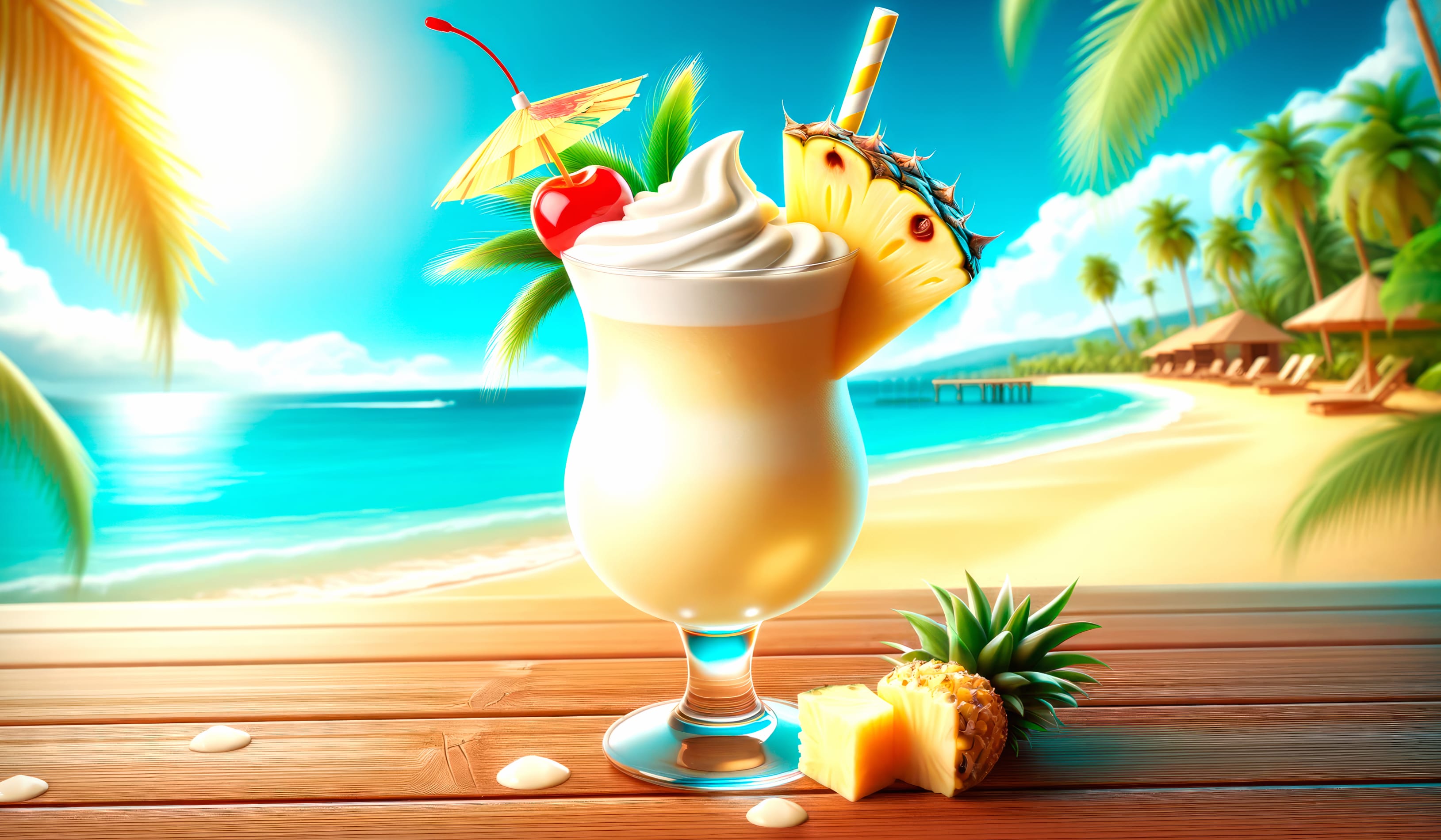 Tropical Pina Colada Paradise wallpapers HD quality