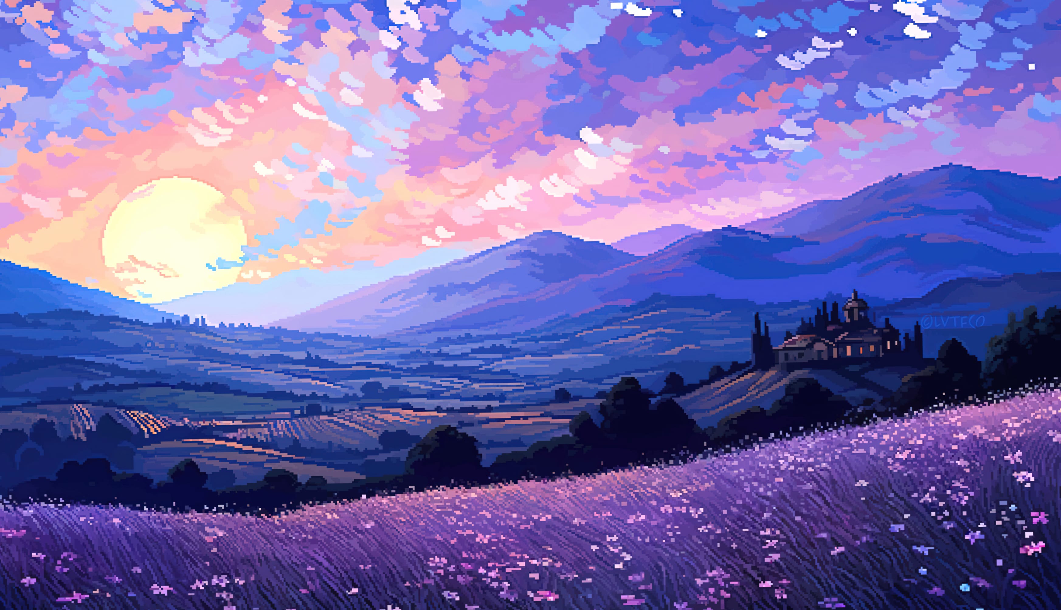 Tuscany Pixel art wallpapers HD quality