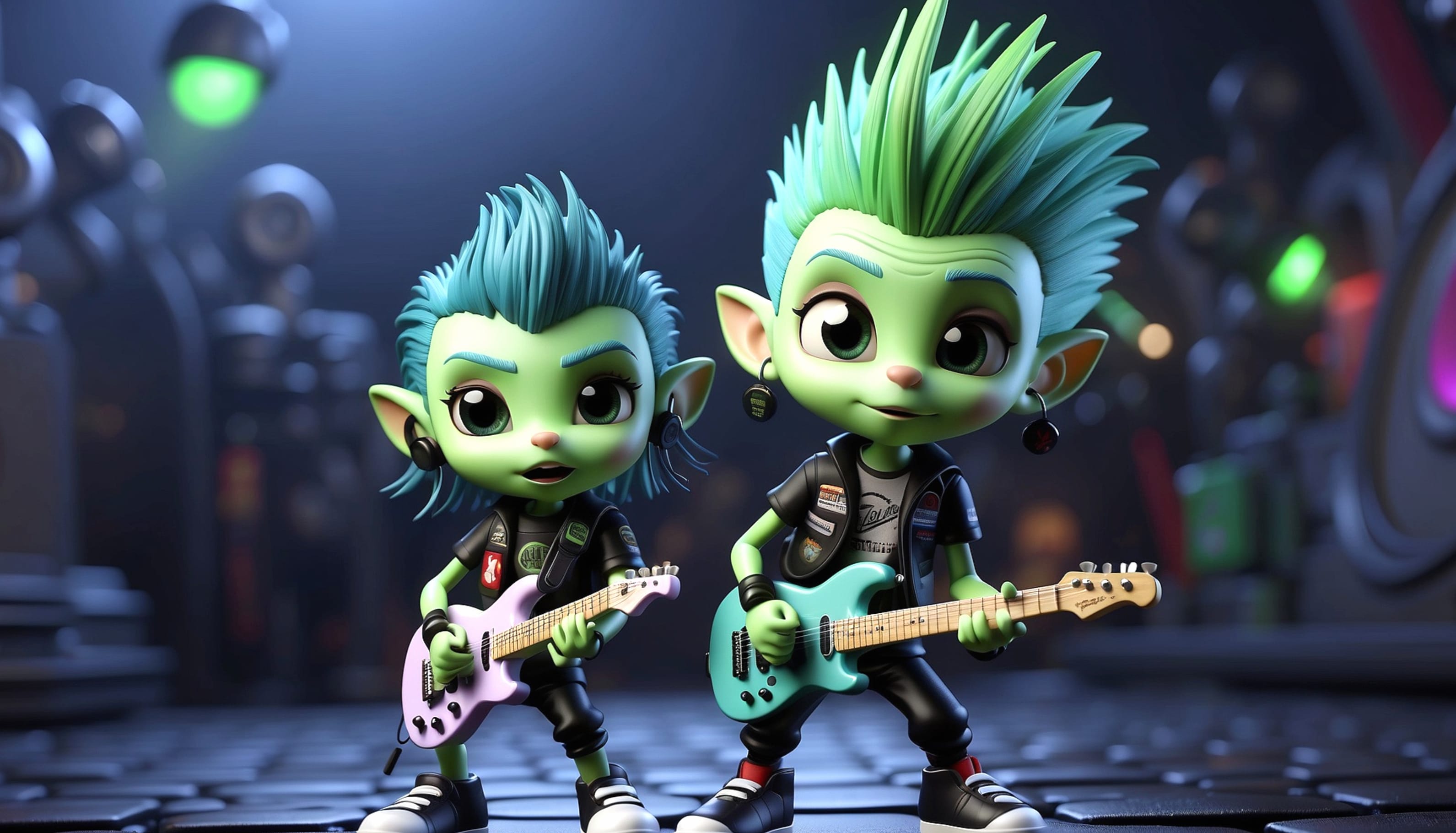 two trolls singing and dancing Desktop wallpaper wallpapers HD quality