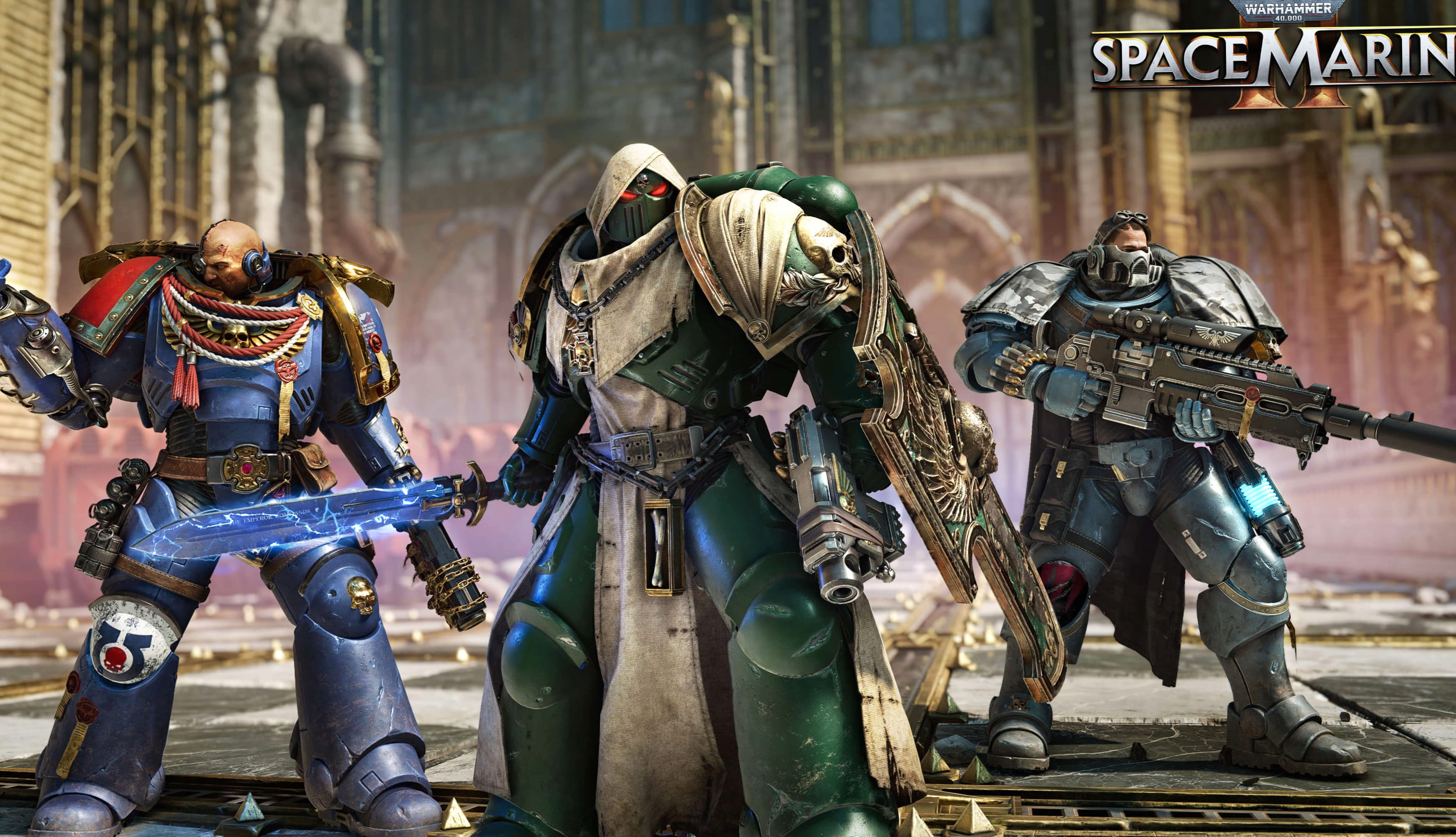 Ultramarines Warhammer 40K Space Marine 2 at 640 x 1136 iPhone 5 size wallpapers HD quality