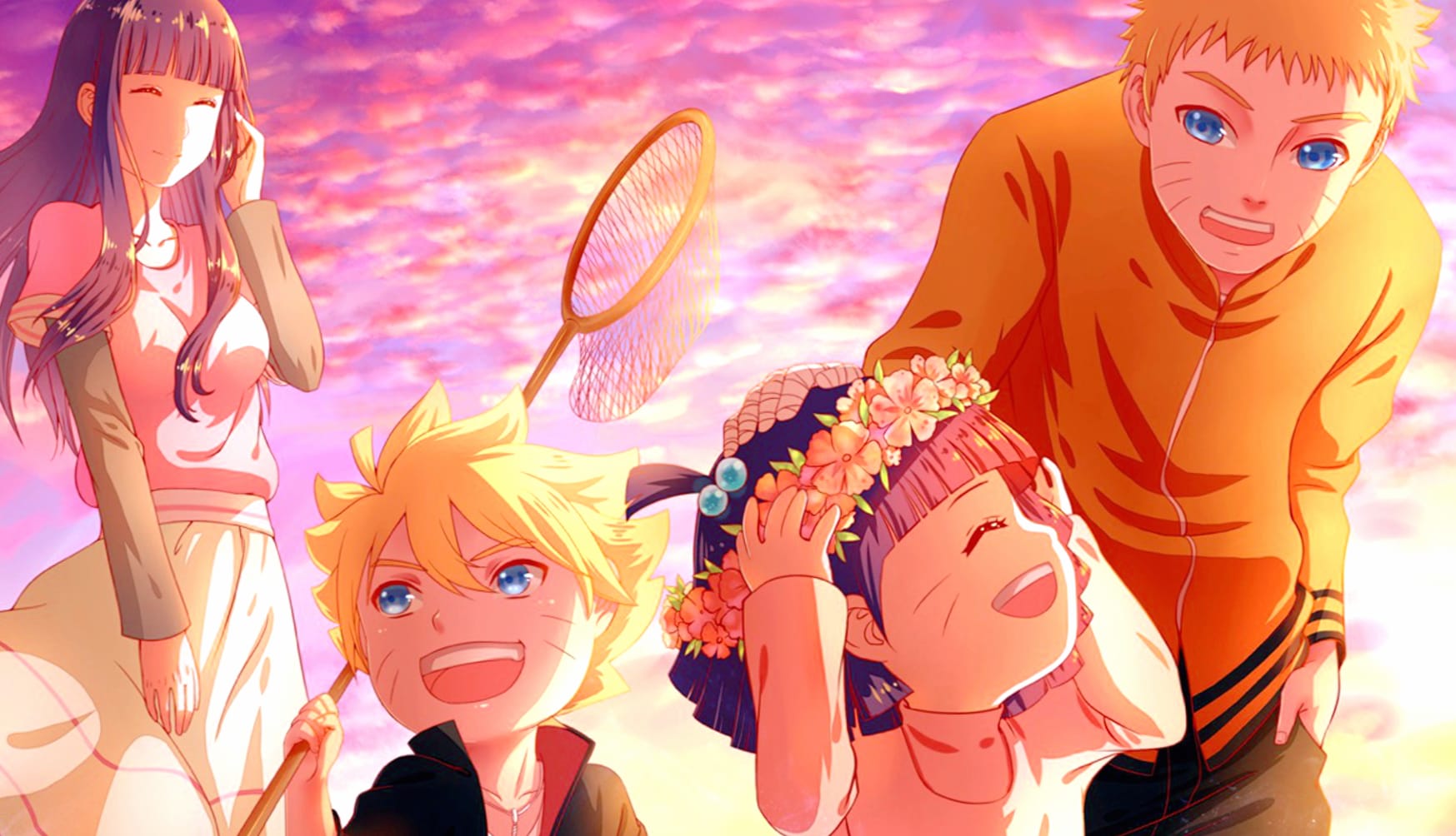 Uzumaki Family Sunset - Boruto wallpapers HD quality