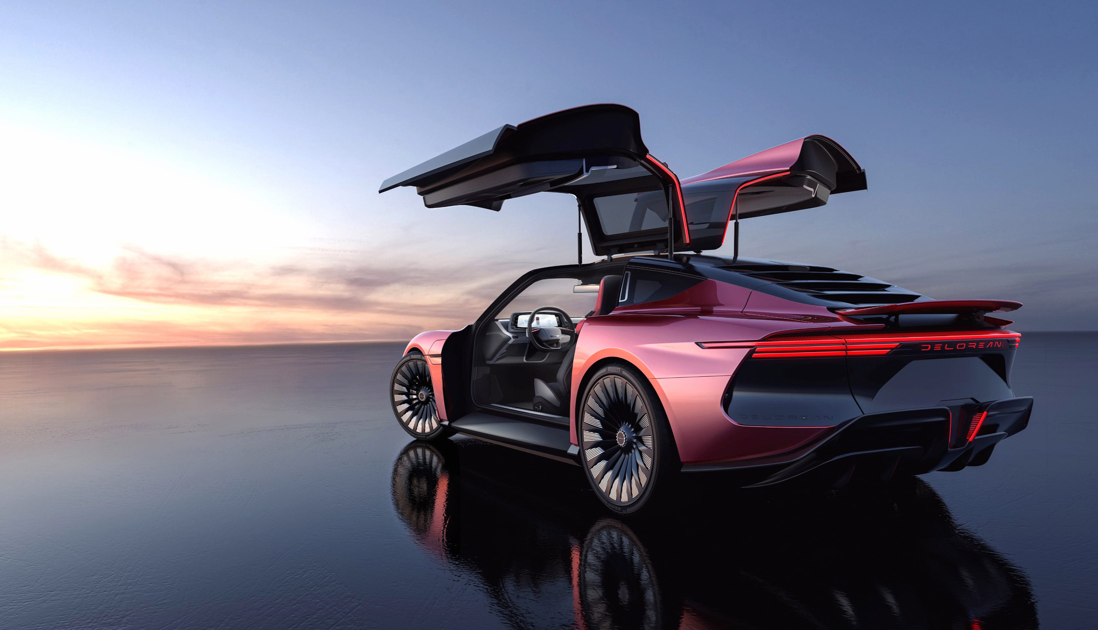 Vehicle DeLorean Alpha5 at 640 x 1136 iPhone 5 size wallpapers HD quality