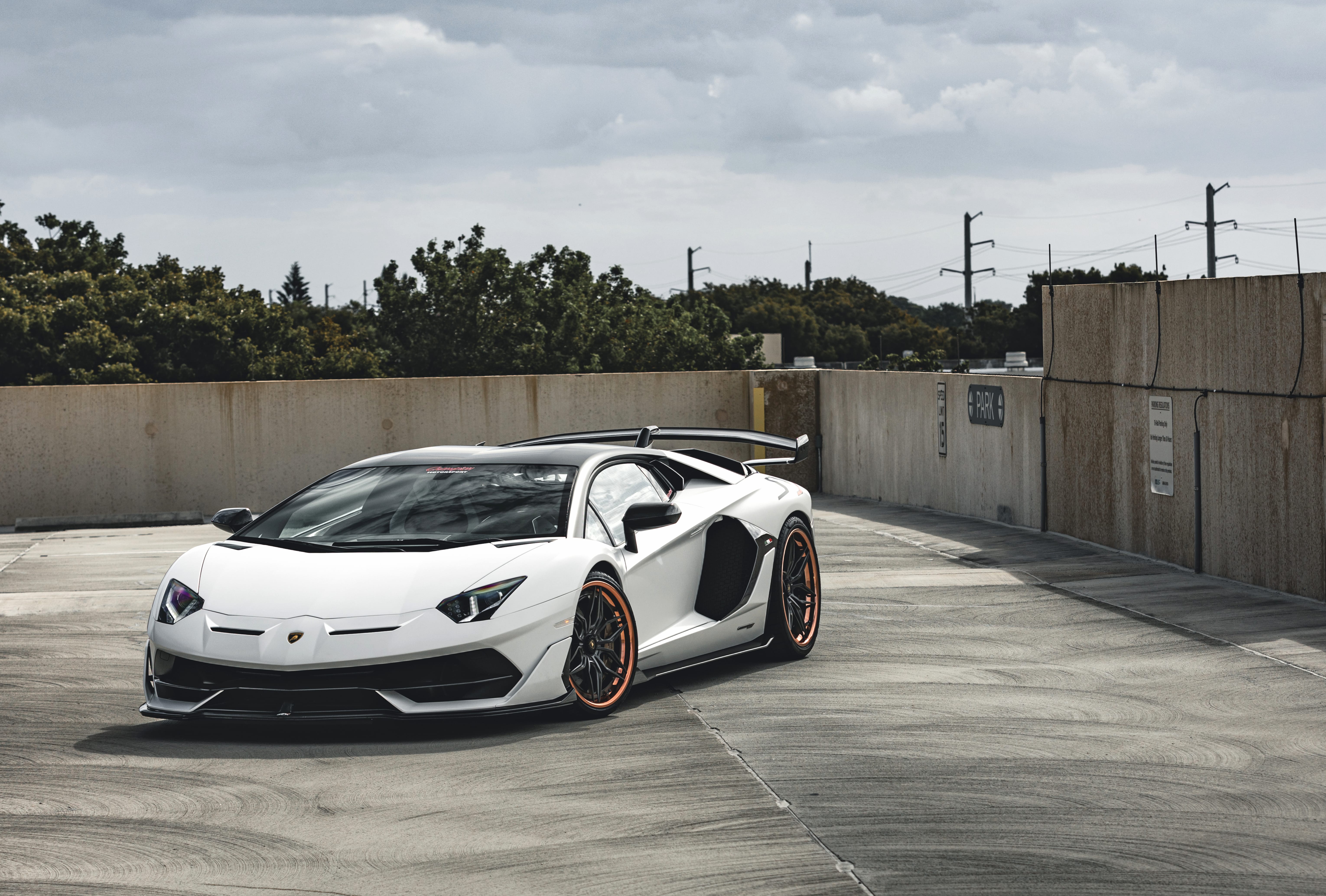 Vehicle Lamborghini Aventador SVJ at 1536 x 864 HD size wallpapers HD quality