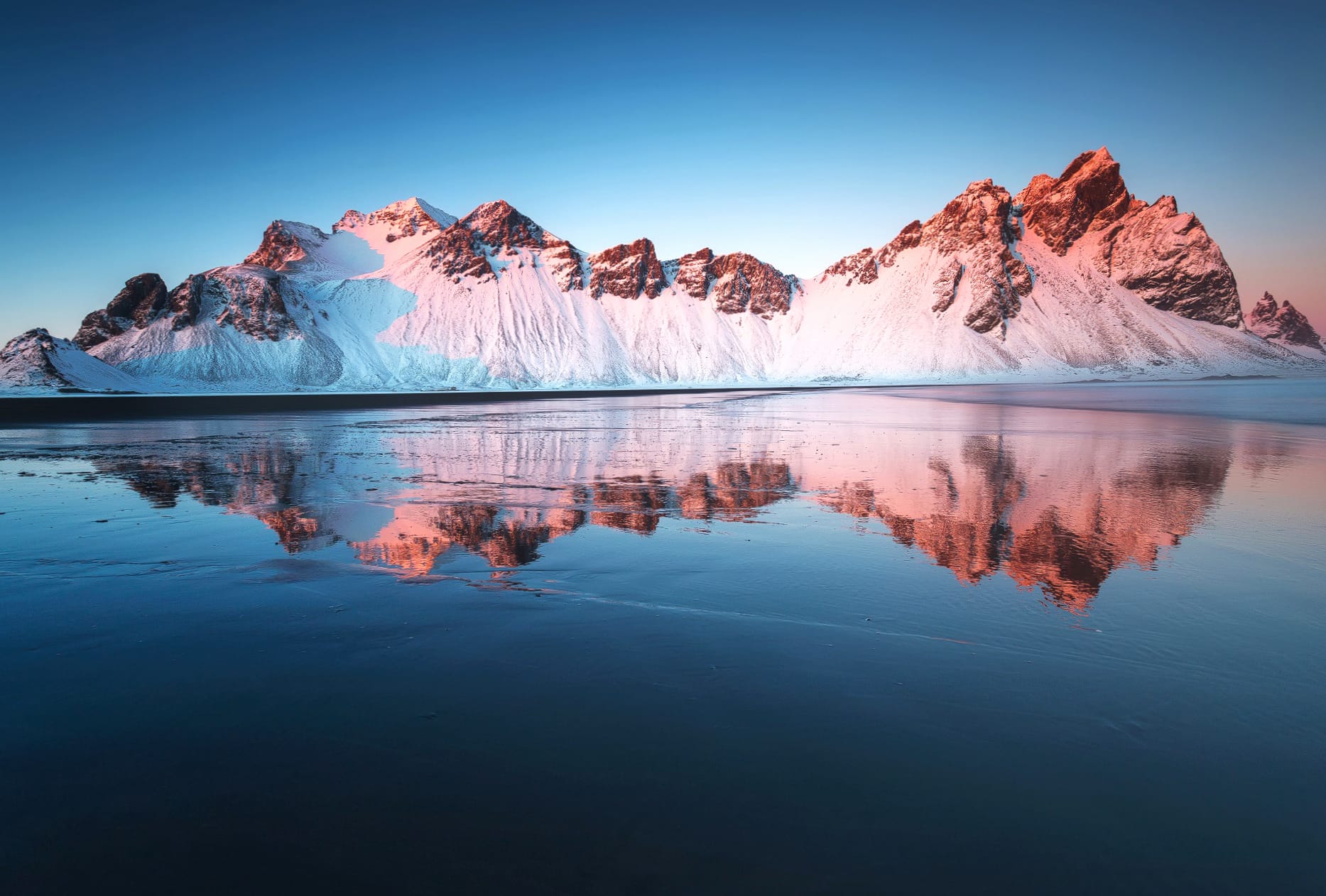 Vestrahorn Mountain Majesty HD Nature Wallpaper wallpapers HD quality