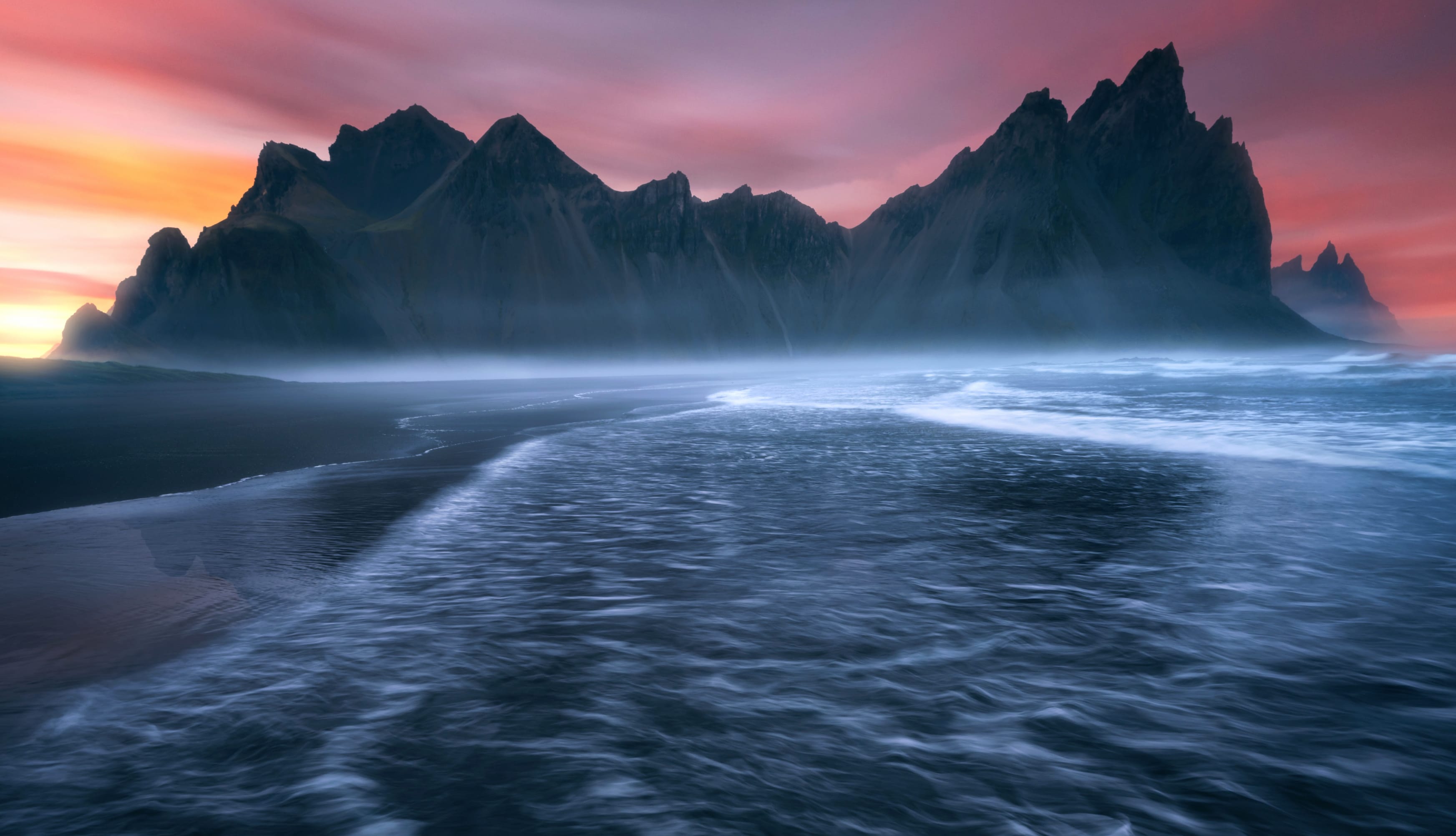 Vestrahorn mountain Scenic wallpapers HD quality