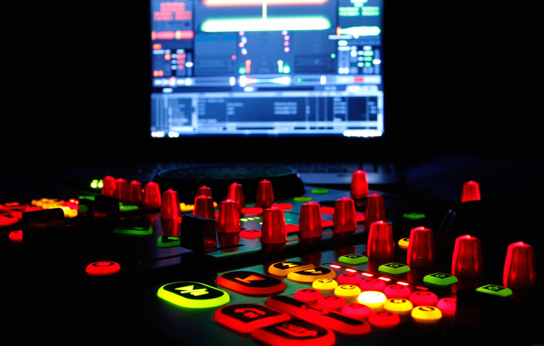 Vibrant DJ Music Mix for Your Space at 640 x 960 iPhone 4 size wallpapers HD quality