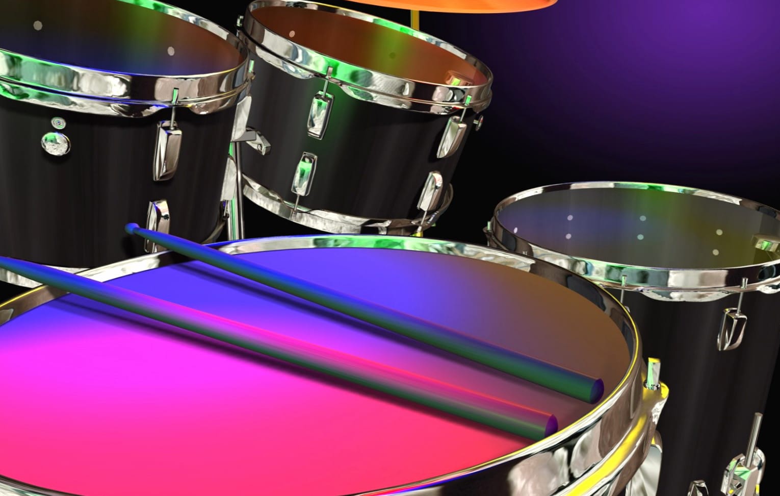 Vibrant Drum Beats for Music Lovers at 640 x 960 iPhone 4 size wallpapers HD quality