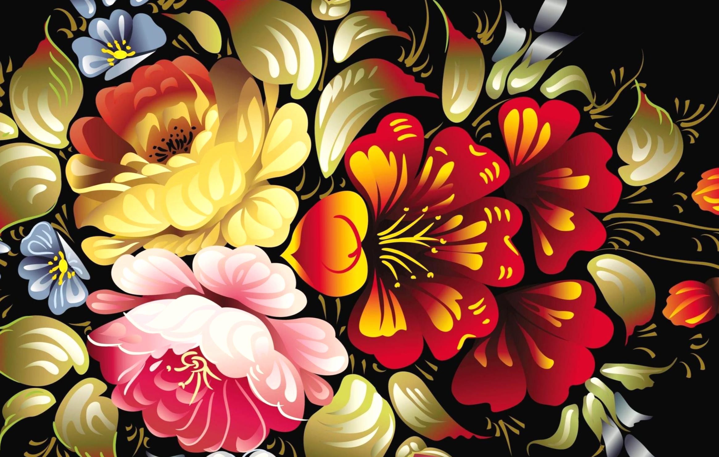 Vibrant Floral - Artistic Beauty in Bloom wallpapers HD quality