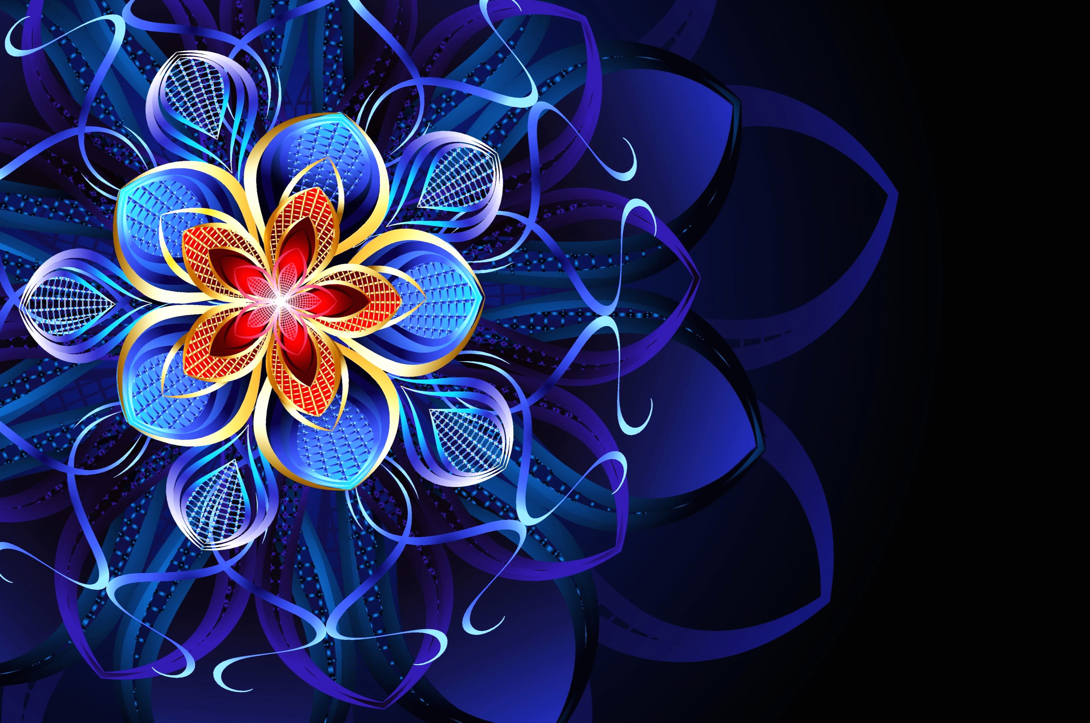 Vibrant Floral Artistry at 640 x 960 iPhone 4 size wallpapers HD quality