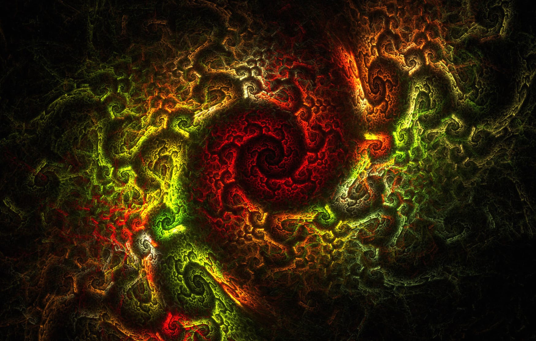 Vibrant Fractal Art at 1280 x 720 HD size wallpapers HD quality